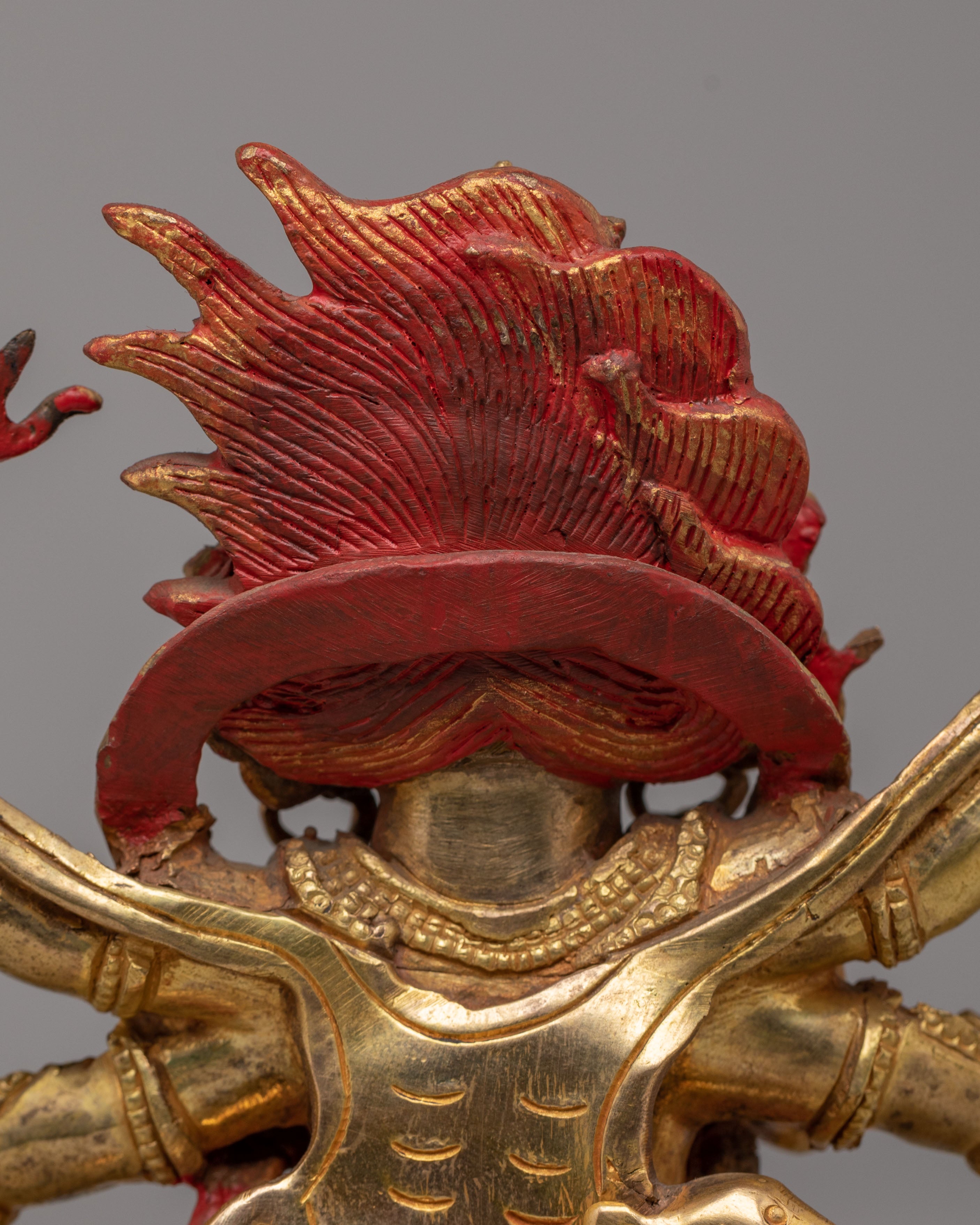 Handcrafted Six-Armed Mahakala Statue | Tibetan Protector Deity