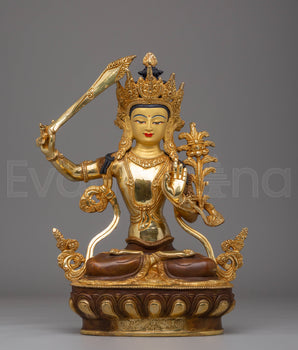 Handmade Statue of Manjushri | Bodhisattva of Wisdom
