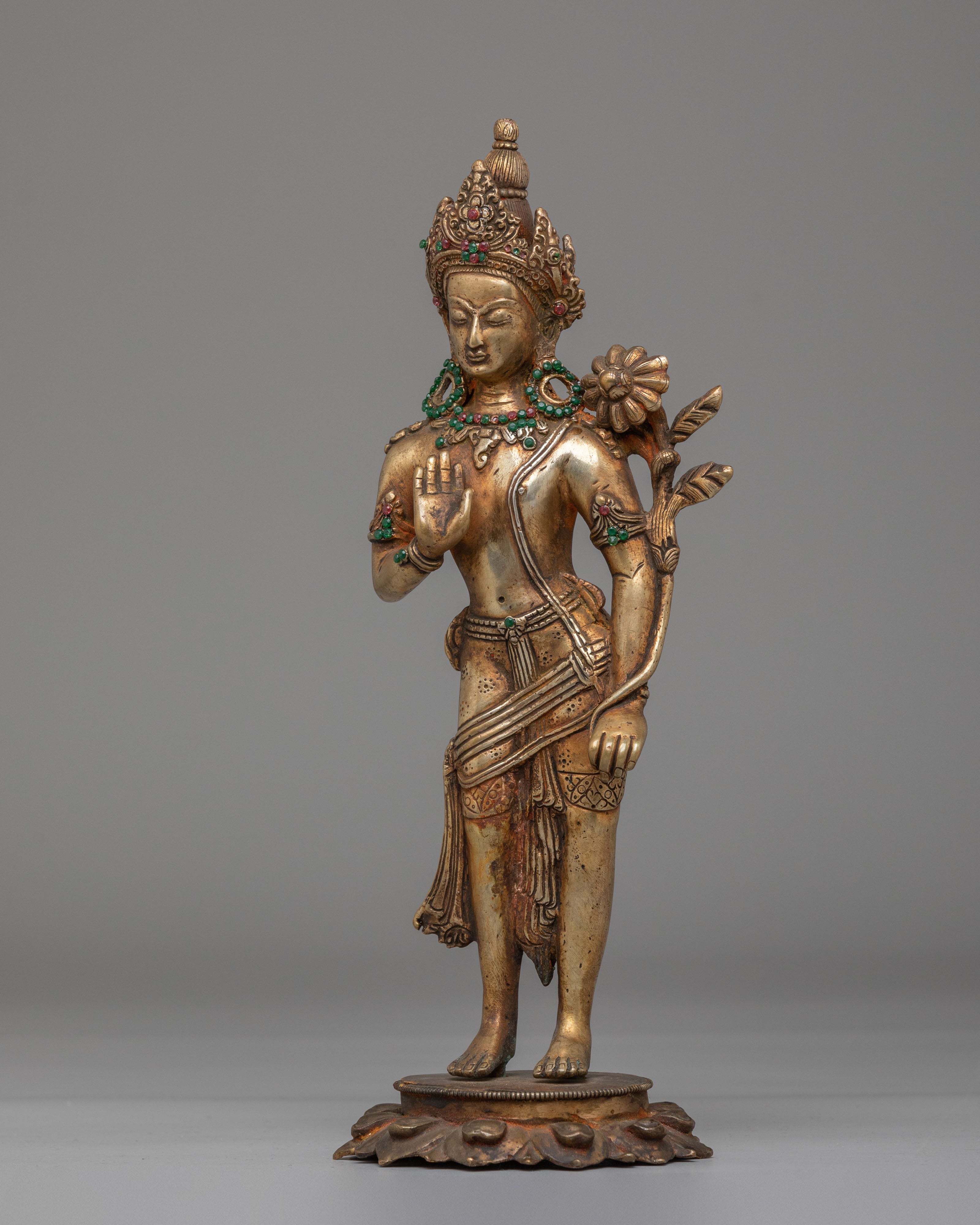 15 Years Old Standing Lokeshwor Statue | Spiritual Home Decor
