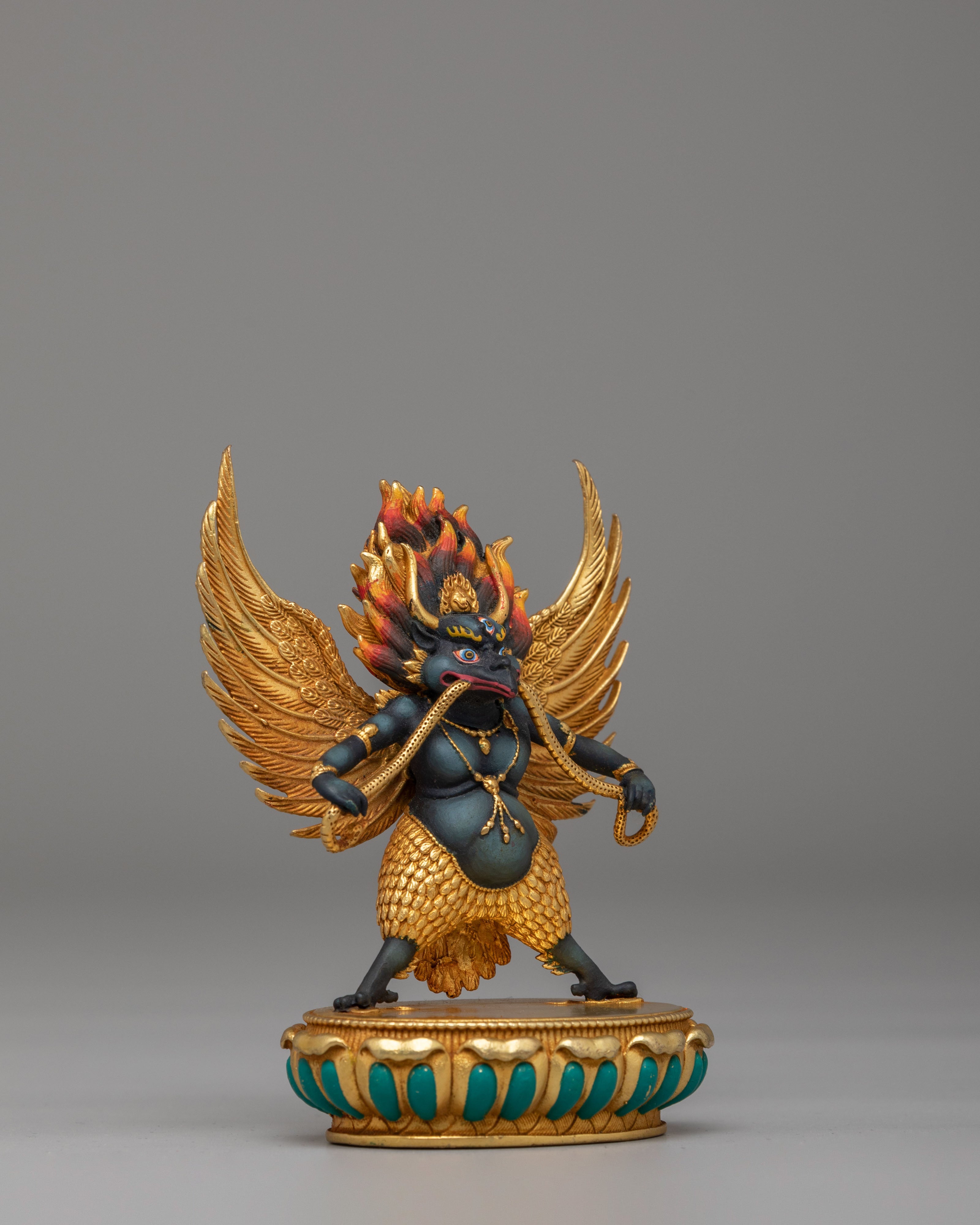 Handcrafted Ritual Garuda Statue | Mythological Bird Deity Sculpture