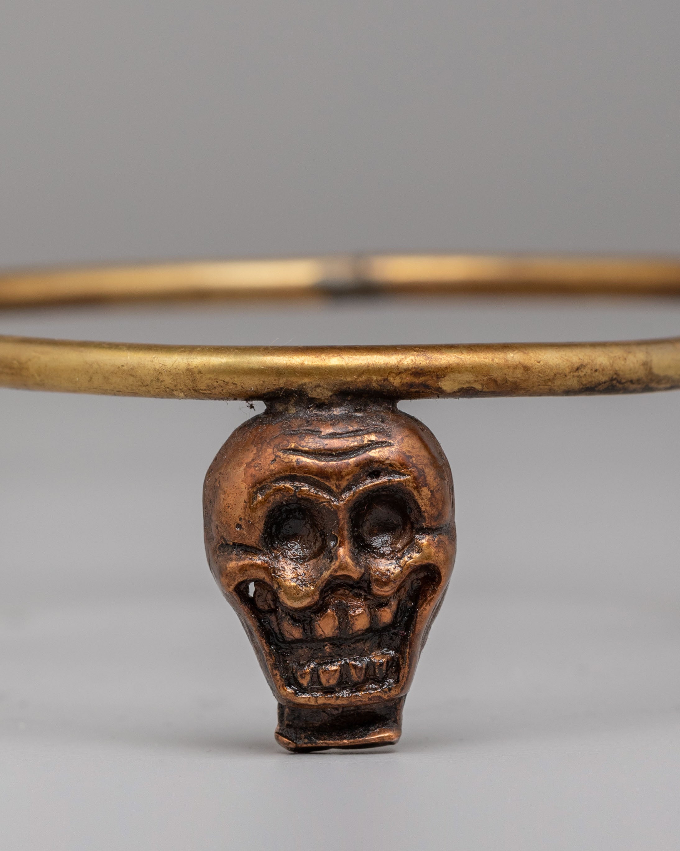 Handcrafted Ritual Kapala Stand | Sacred Offering Vessel