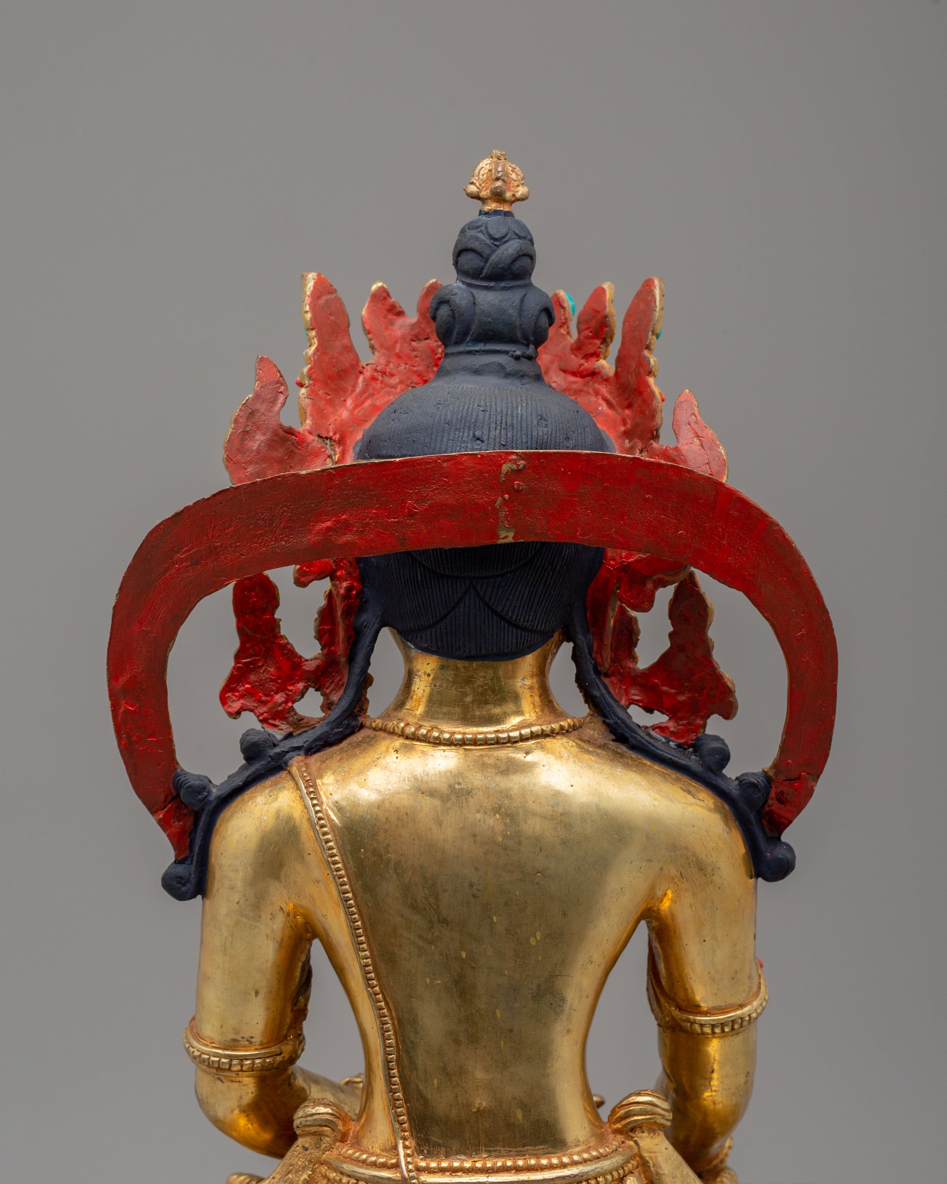 Crowned Shakyamuni Buddha Peaceful Statue | Serene Presence for Your Sacred Space