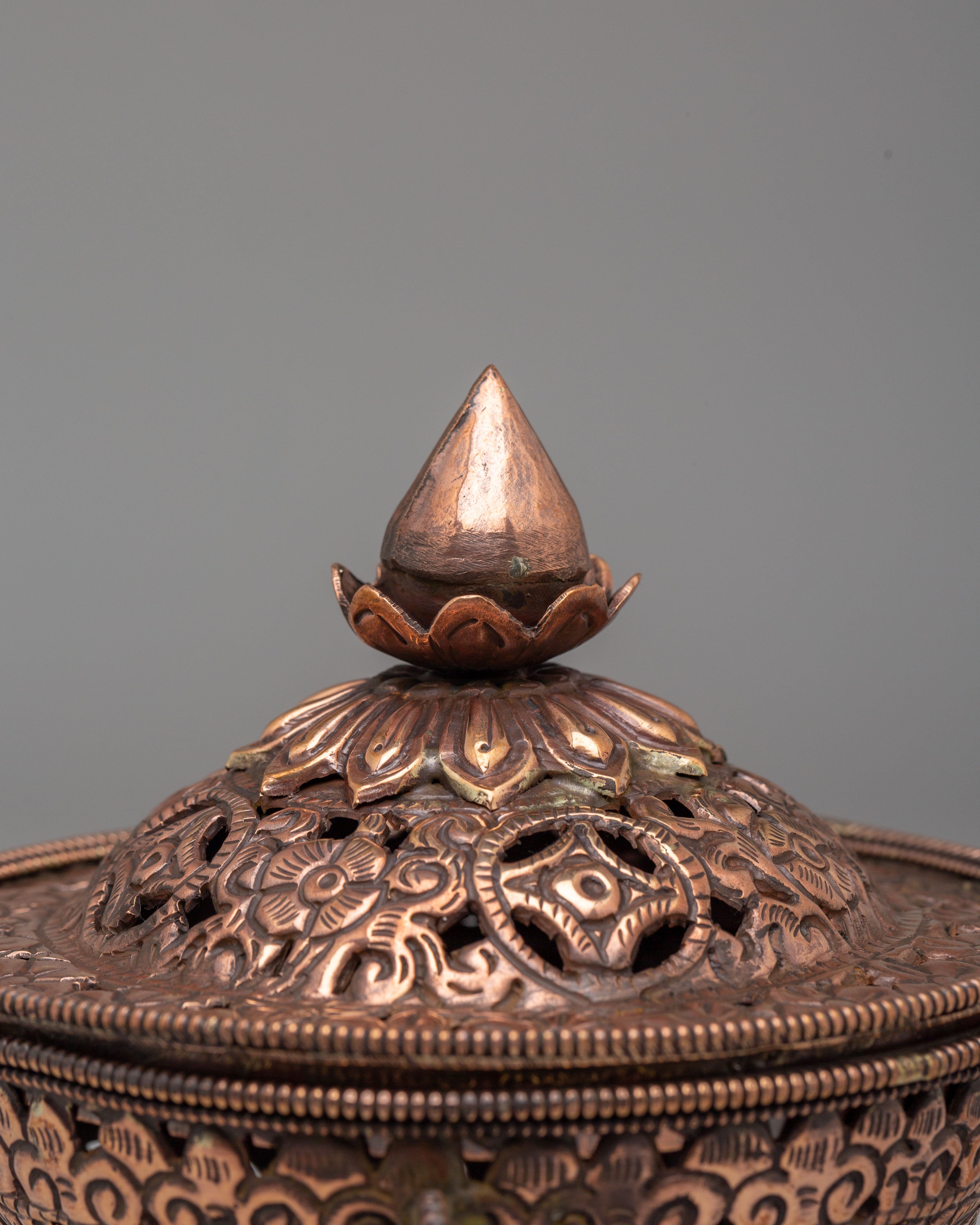 Traditional Altar Incense Burner | Handcrafted Brass Hanging Incense Vessel