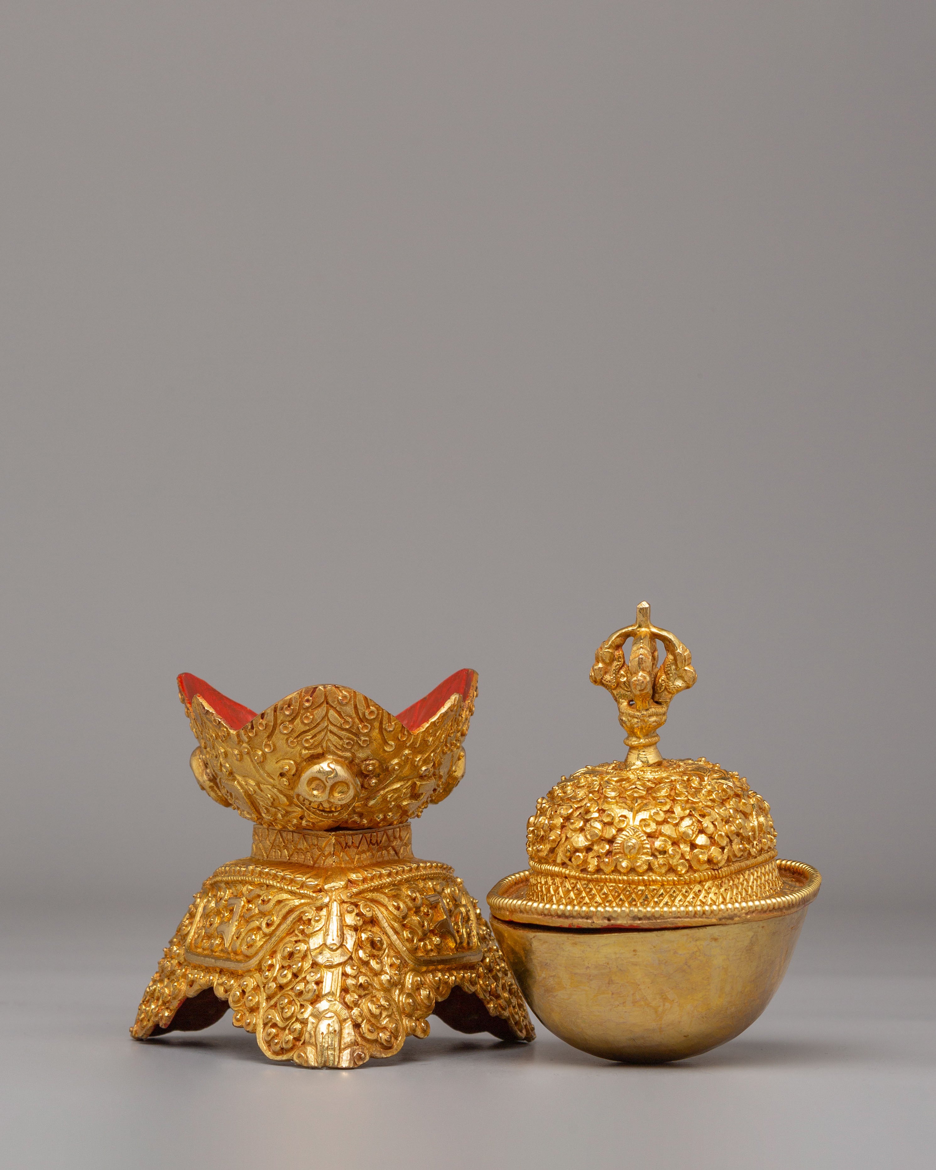 Kapala Buddhist Ritual Cup | Sacred Kapala for Meditation & Offerings