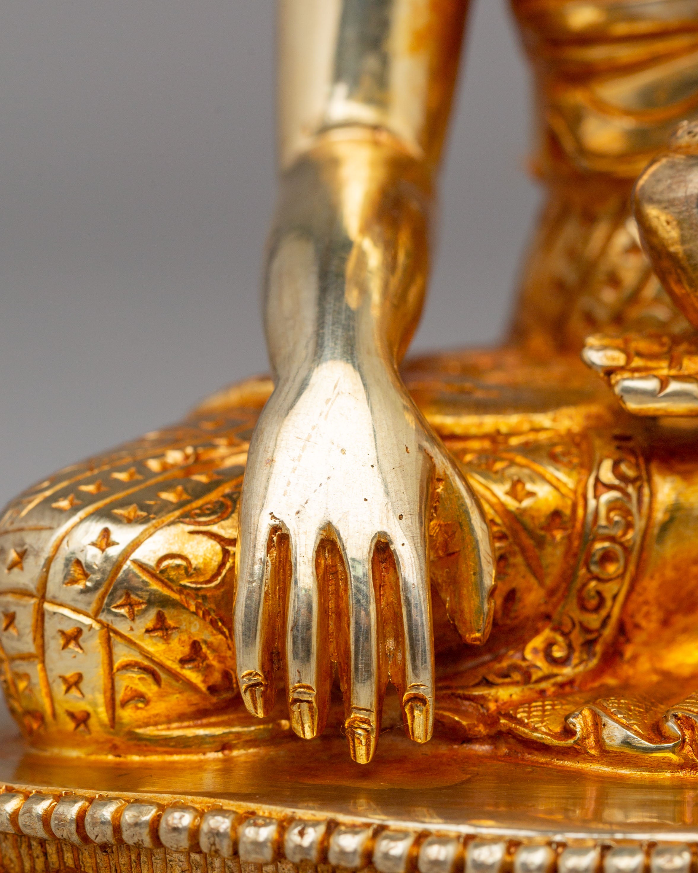 Historical Shakyamuni Buddha Figurine | Traditional Himalayan Artwork