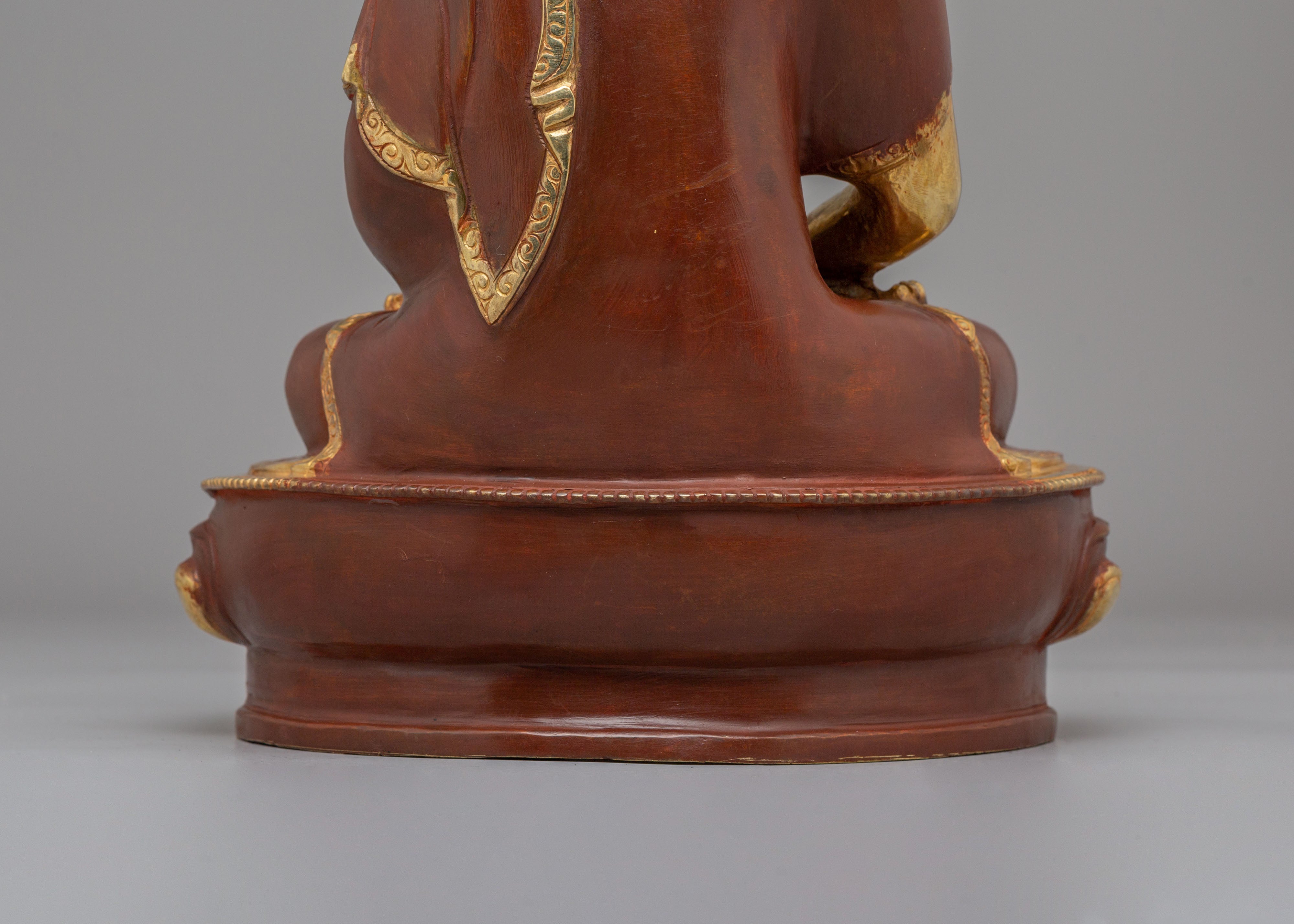 Infinite Light Amitabha Buddha Statue | Gold Plated Meditation Altar Decor