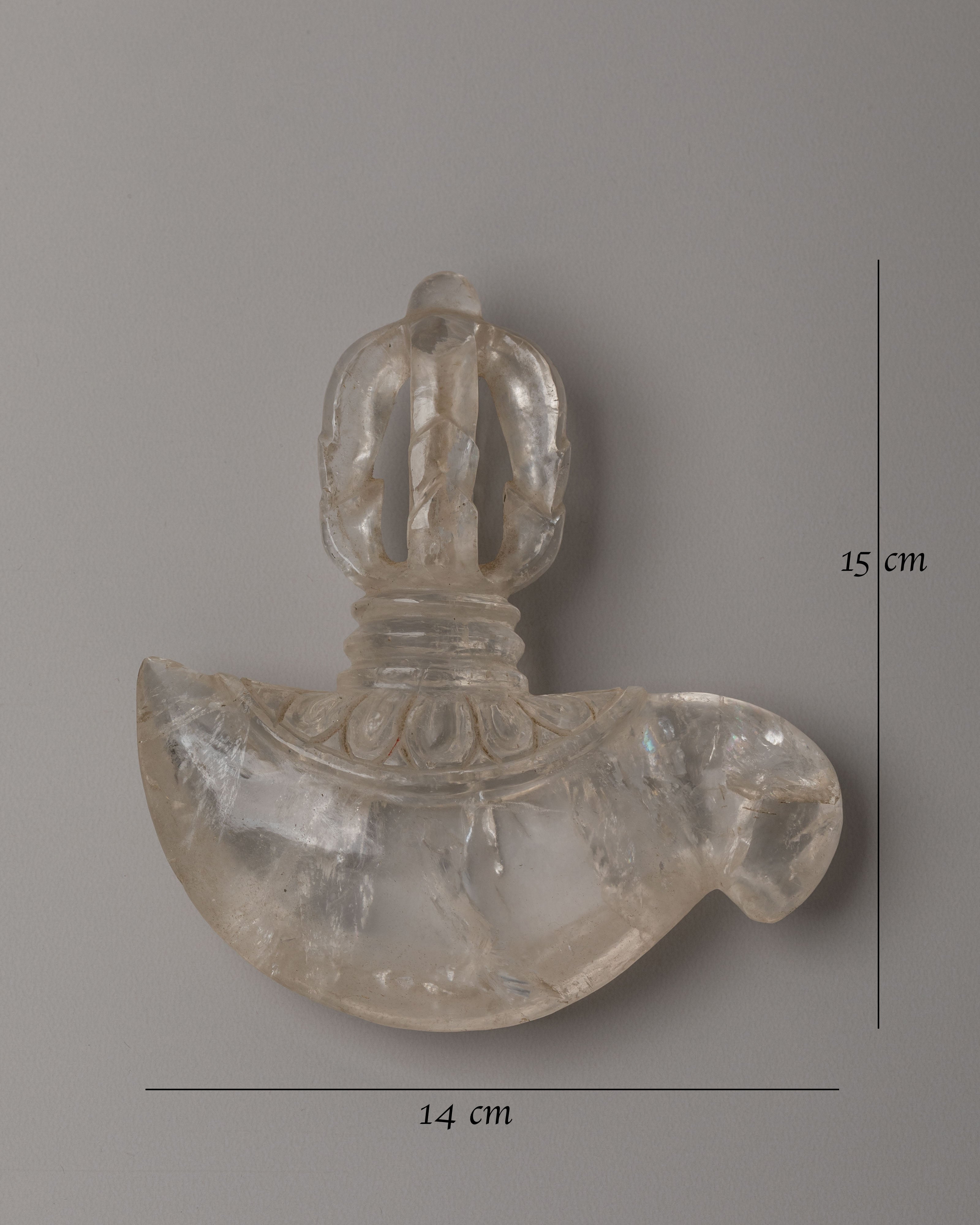 Handcrafted Crystal Kartika Knife | A Sacred Ritual Tool for Spiritual Ceremonies