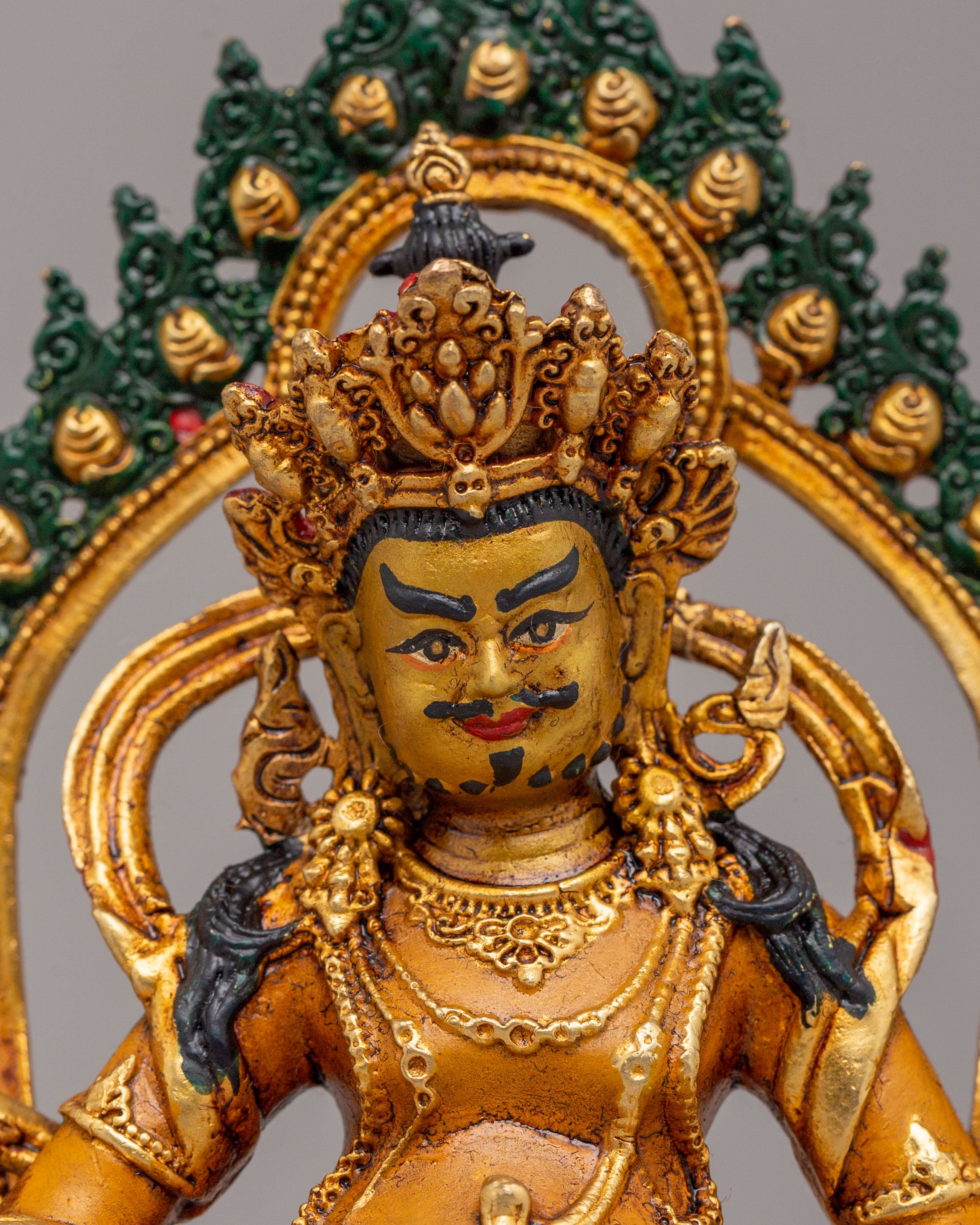 Ceremonial Dzambhala Shrine Statue | Symbol of Prosperity & Abundance