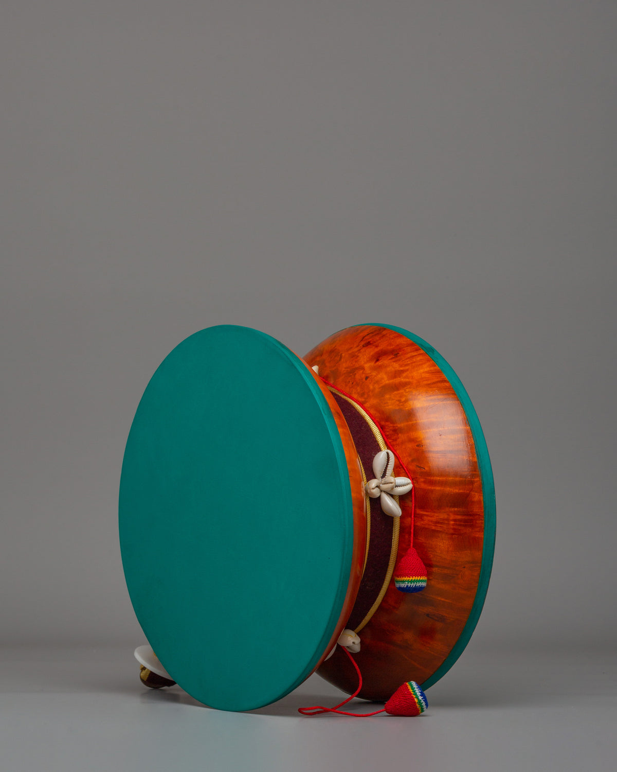 Handmade Tibetan Damaru | Ritual Drum for Mantra Chanting