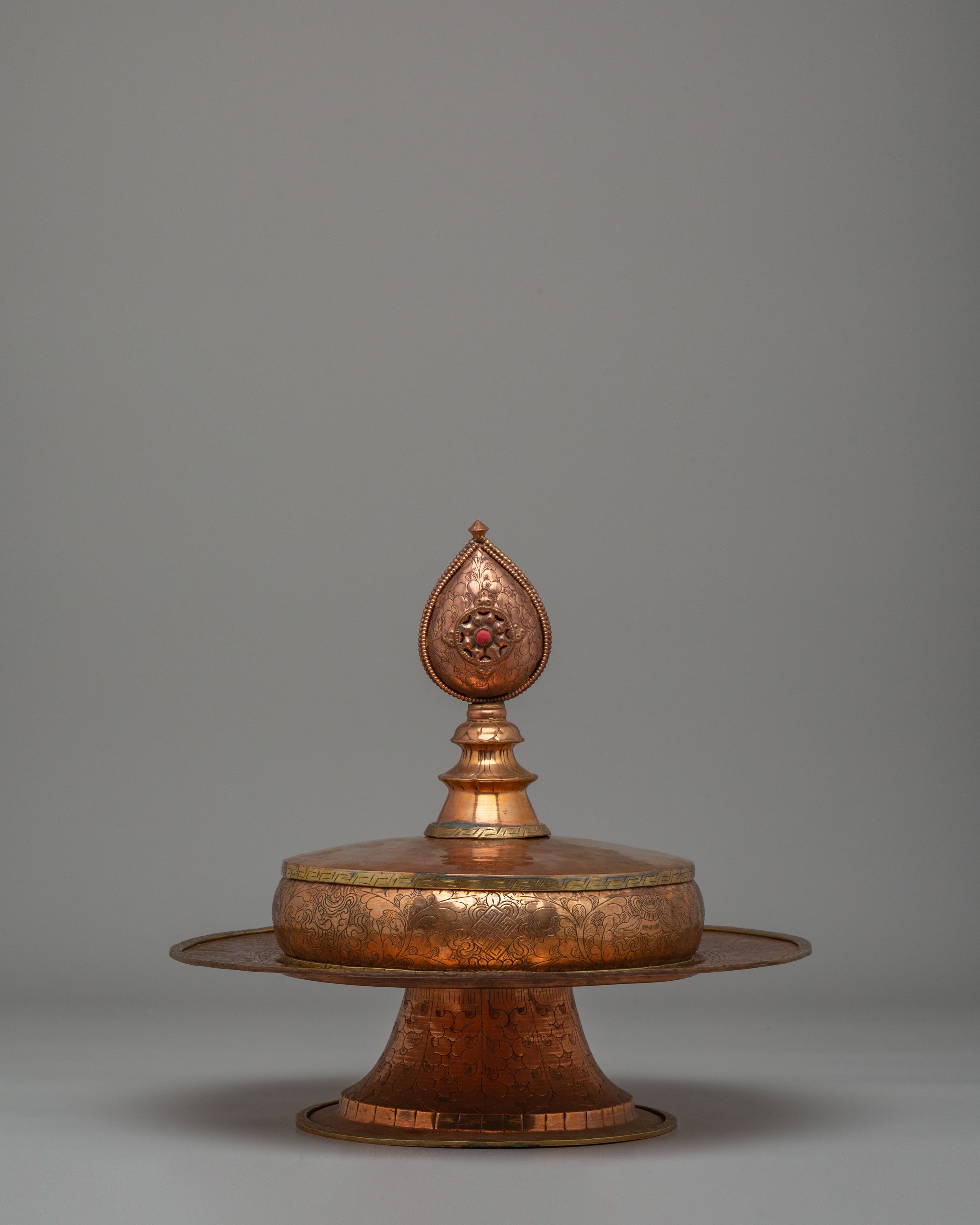 Sacred Meditation Mandala Offering Set | Handcrafted Tibetan Ritual Tool