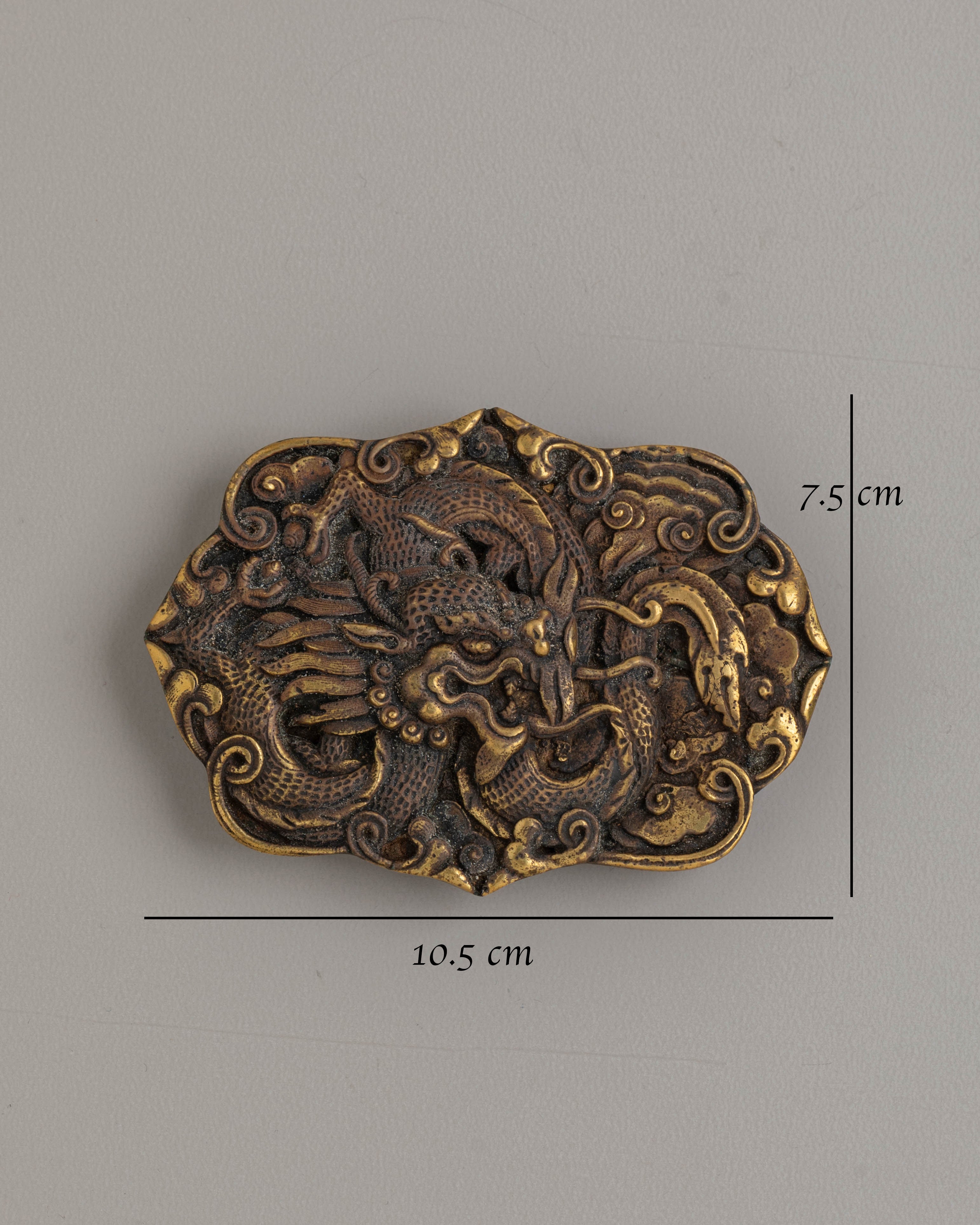 Tibetan Dragon Design Belt Buckle | Unique Handcrafted Jewelry