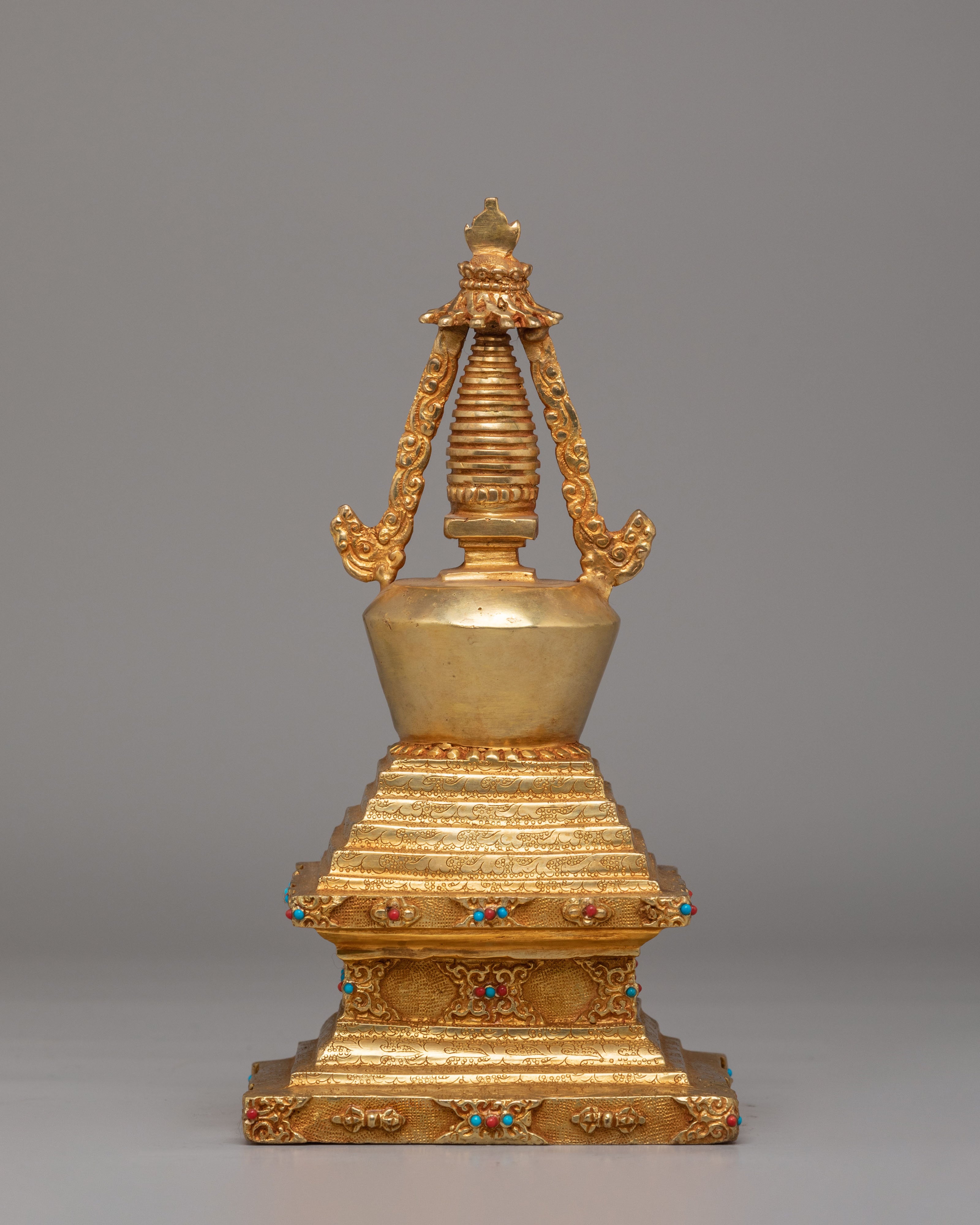 Spiritual Altar Enlightenment Stupa | Handcrafted Tibetan Stupa