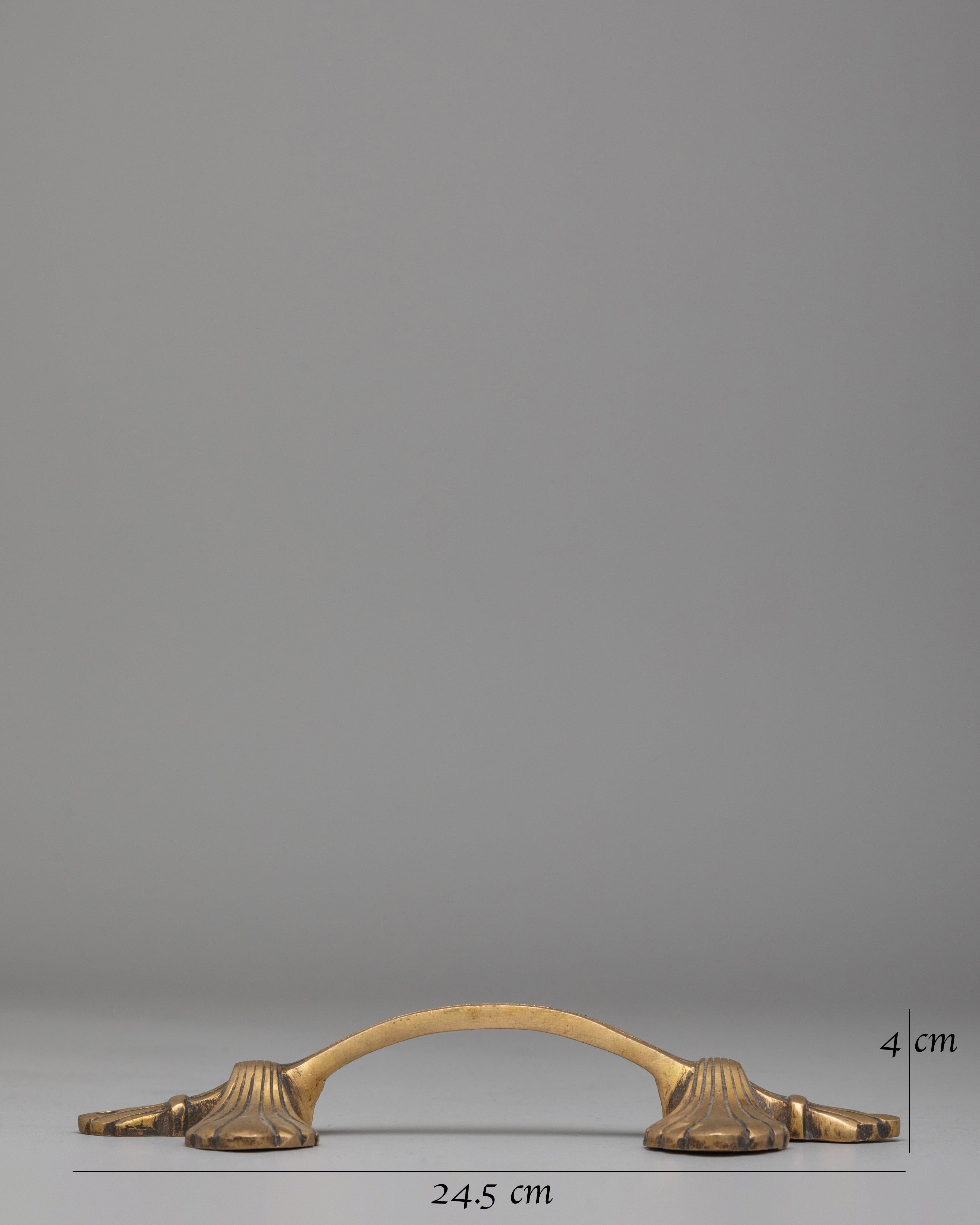 Handcrafted Brass Door Handle Set | Traditional Decorative Door Pulls