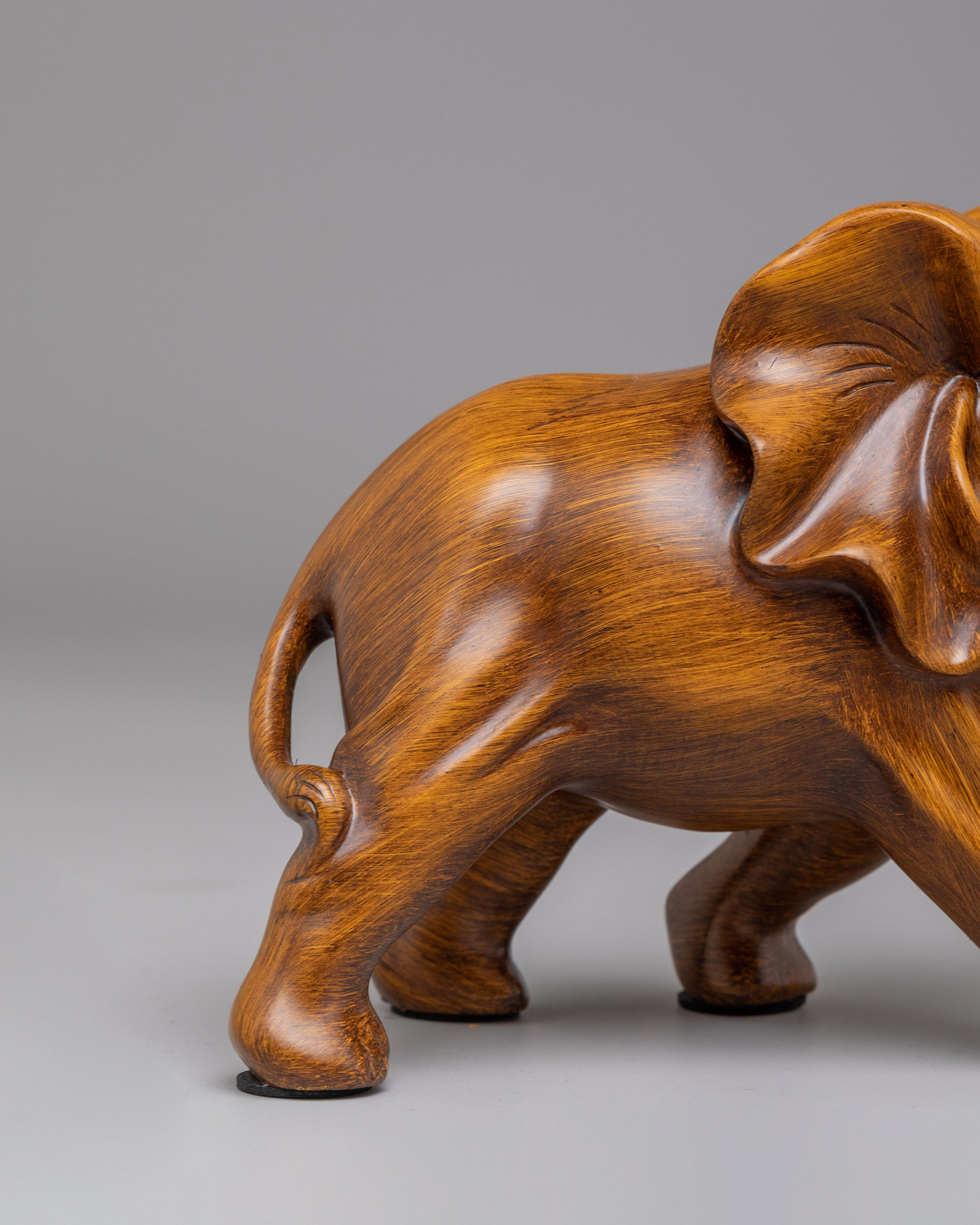 Decorative Himalayan Elephant Statue | Handcrafted Wooden Elephant Sculpture
