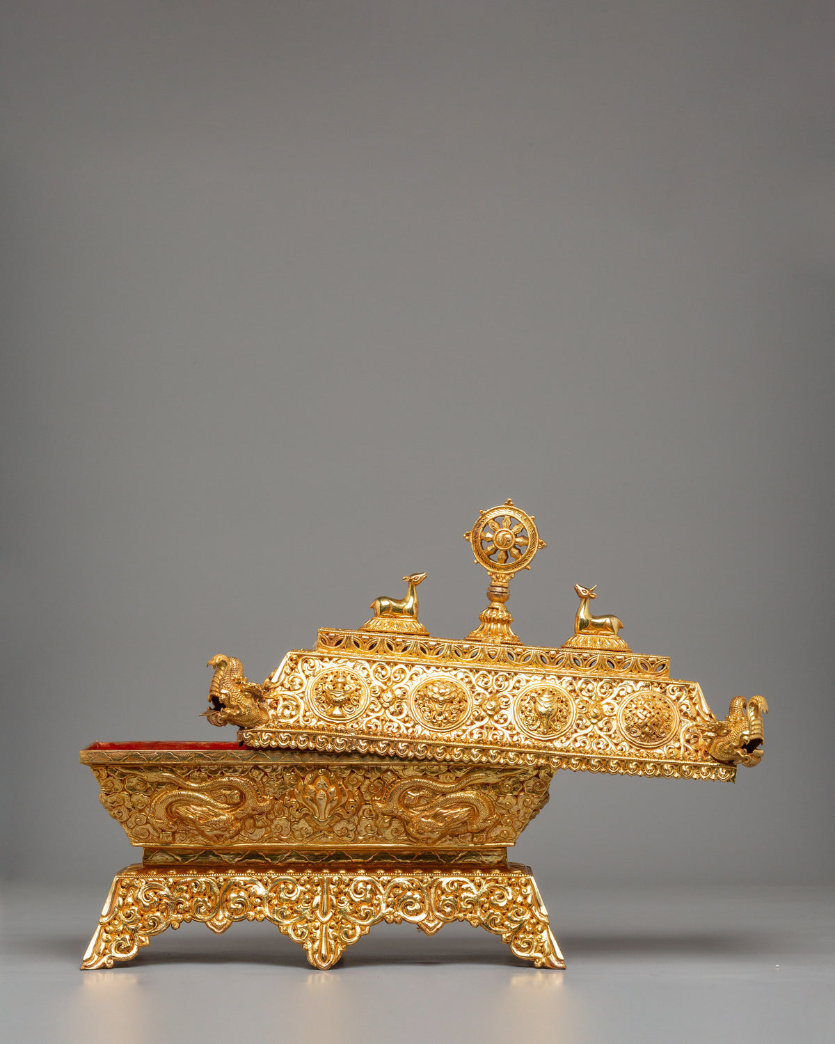 Buddhist Dharma Wheel Incense Burner | Meditation & Ritual Use