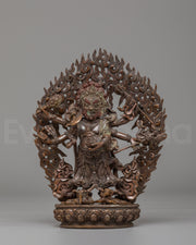 Spiritual White Mahakala Statue