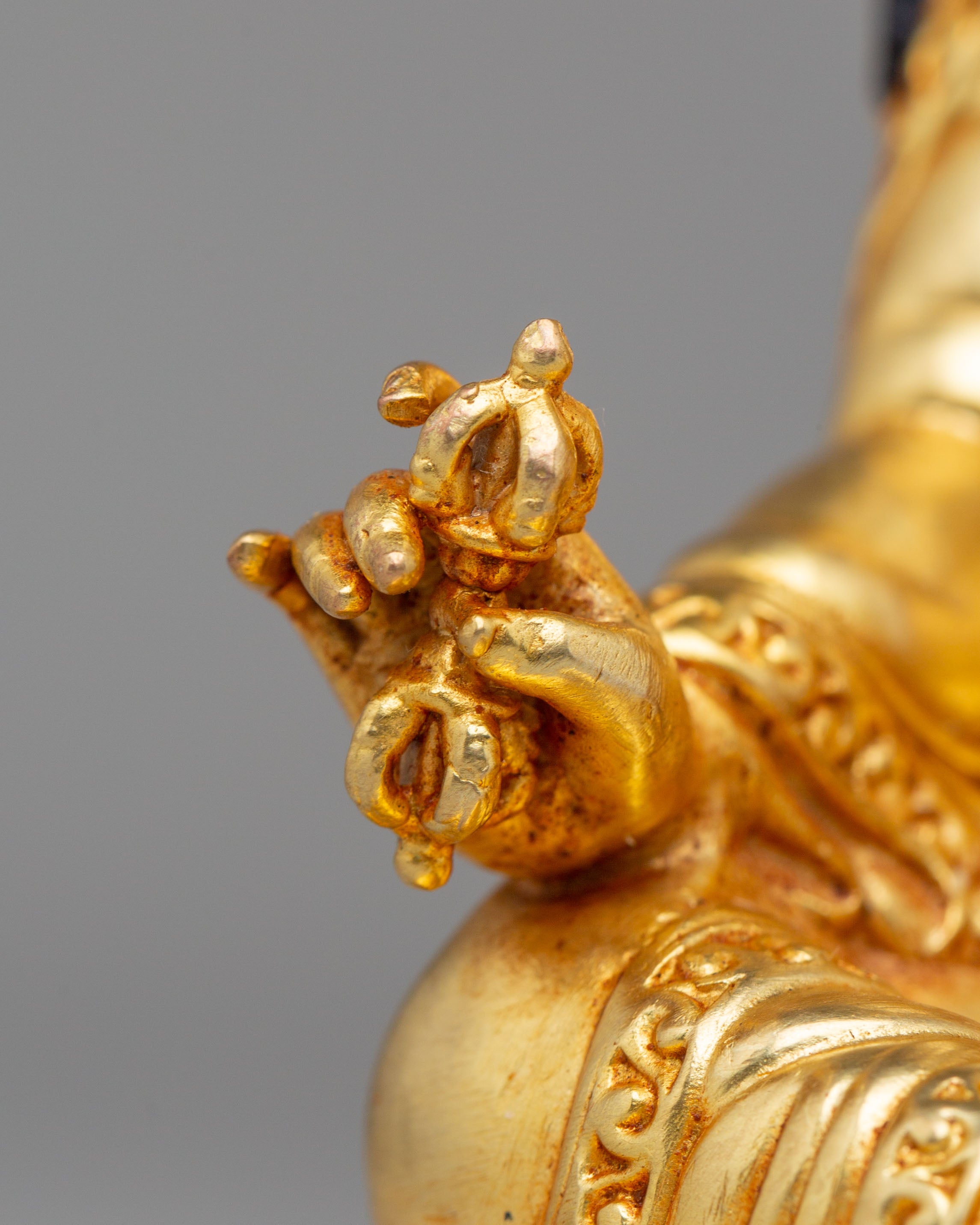 Handmade Buddha Dharma Sangha Statue Set | Tibetan Artwork