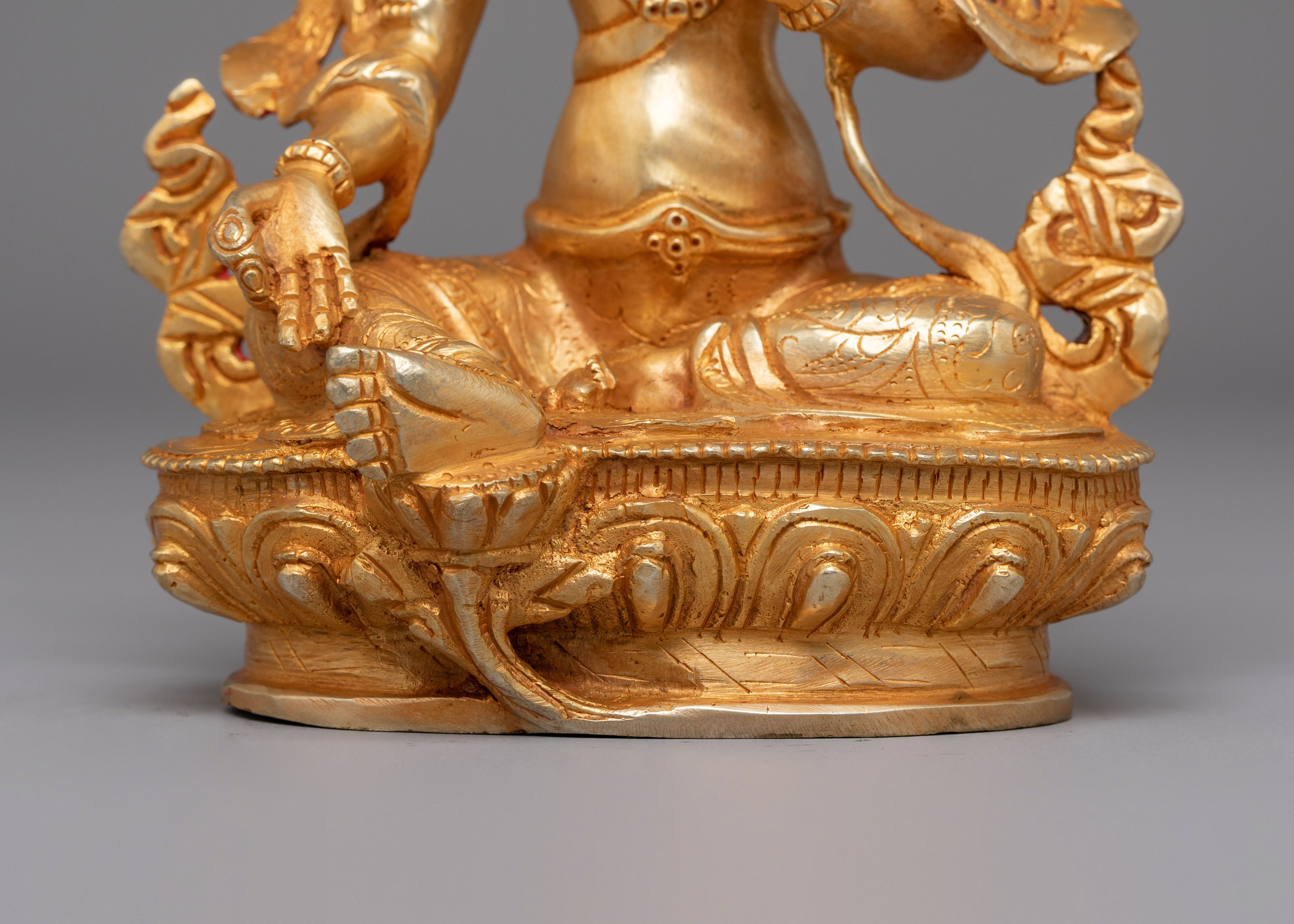 Handcrafted Green Tara Figurine | Embodiment of Compassion and Protection