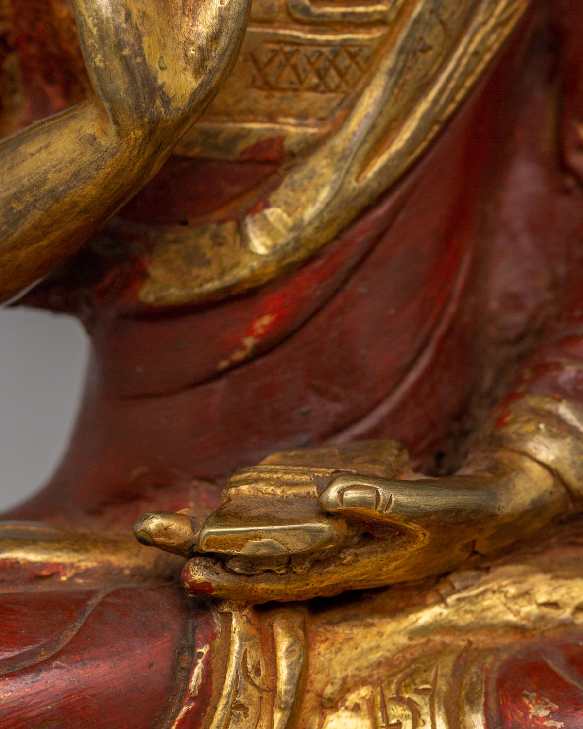Handcrafted Tsongkhapa Set Statue | Tibetan Buddhist Master