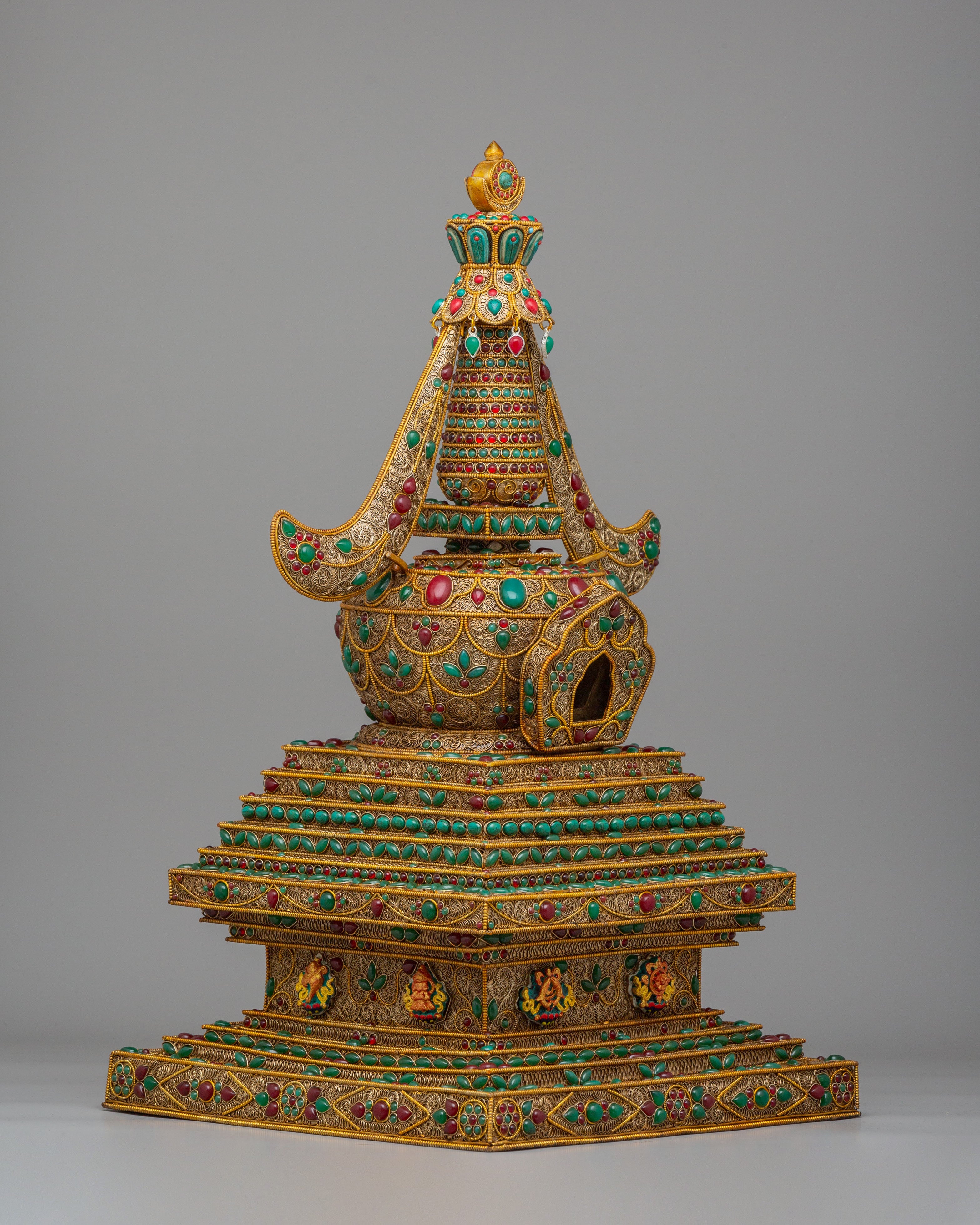 Buddhist Ritual Enlightenment Stupa | Himalayan Shrine Decor