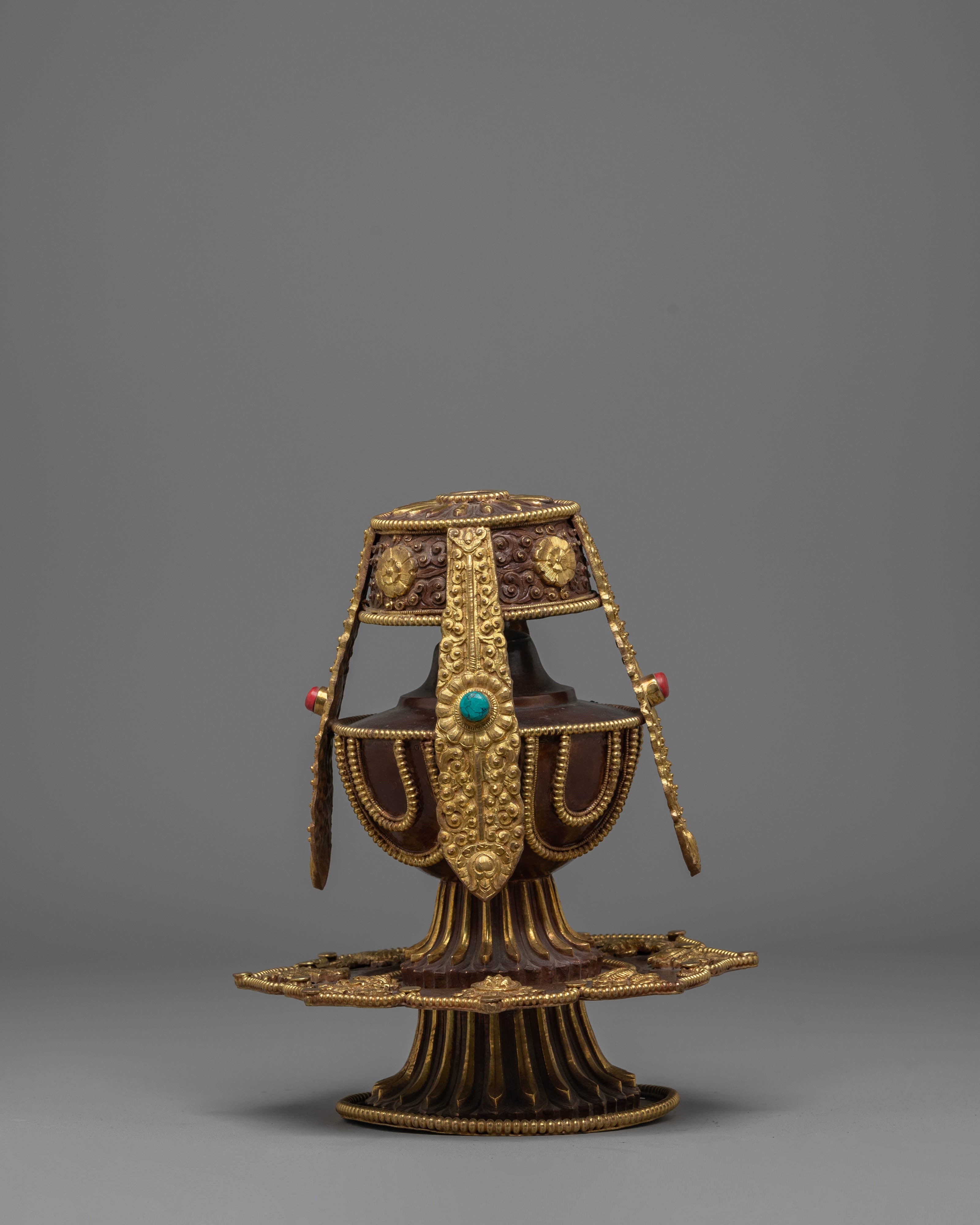 Gold Plated Chegumba for Offering | Symbol of Abundance
