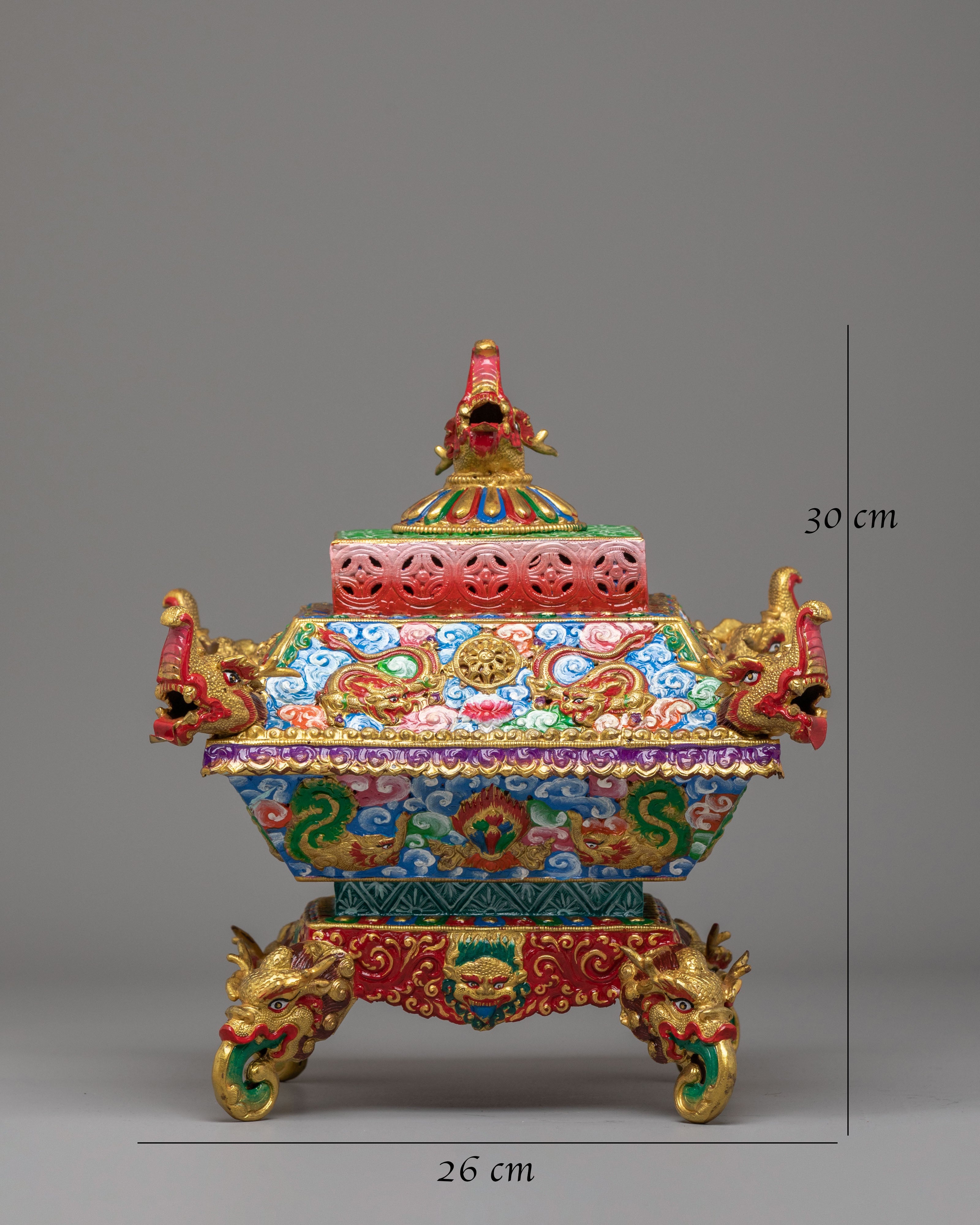 Spiritual Offering Incense Burner | Tibetan Ritual Burner