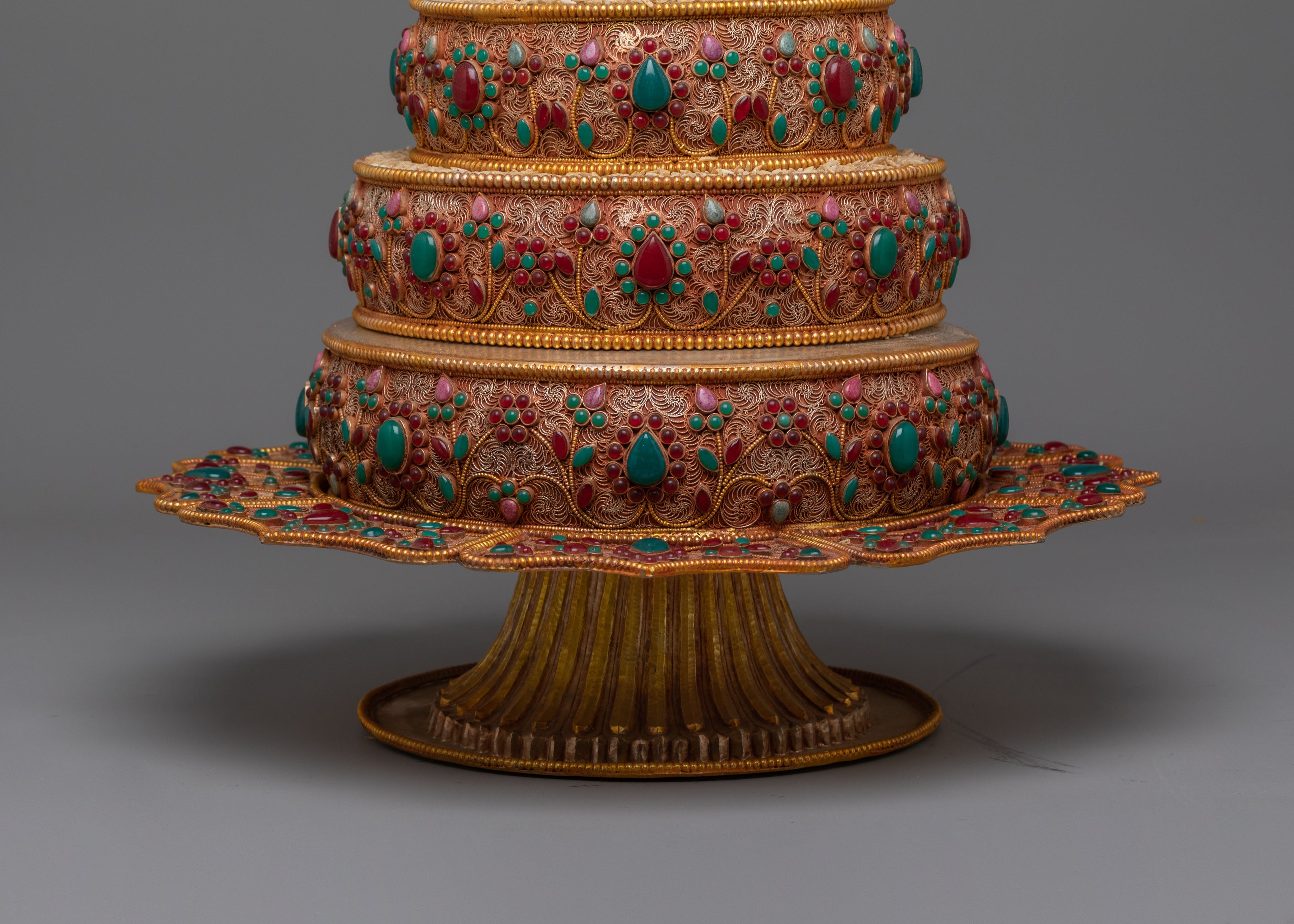 Traditional Mandala Offering for Ritual | Sacred Buddhist Offering Object