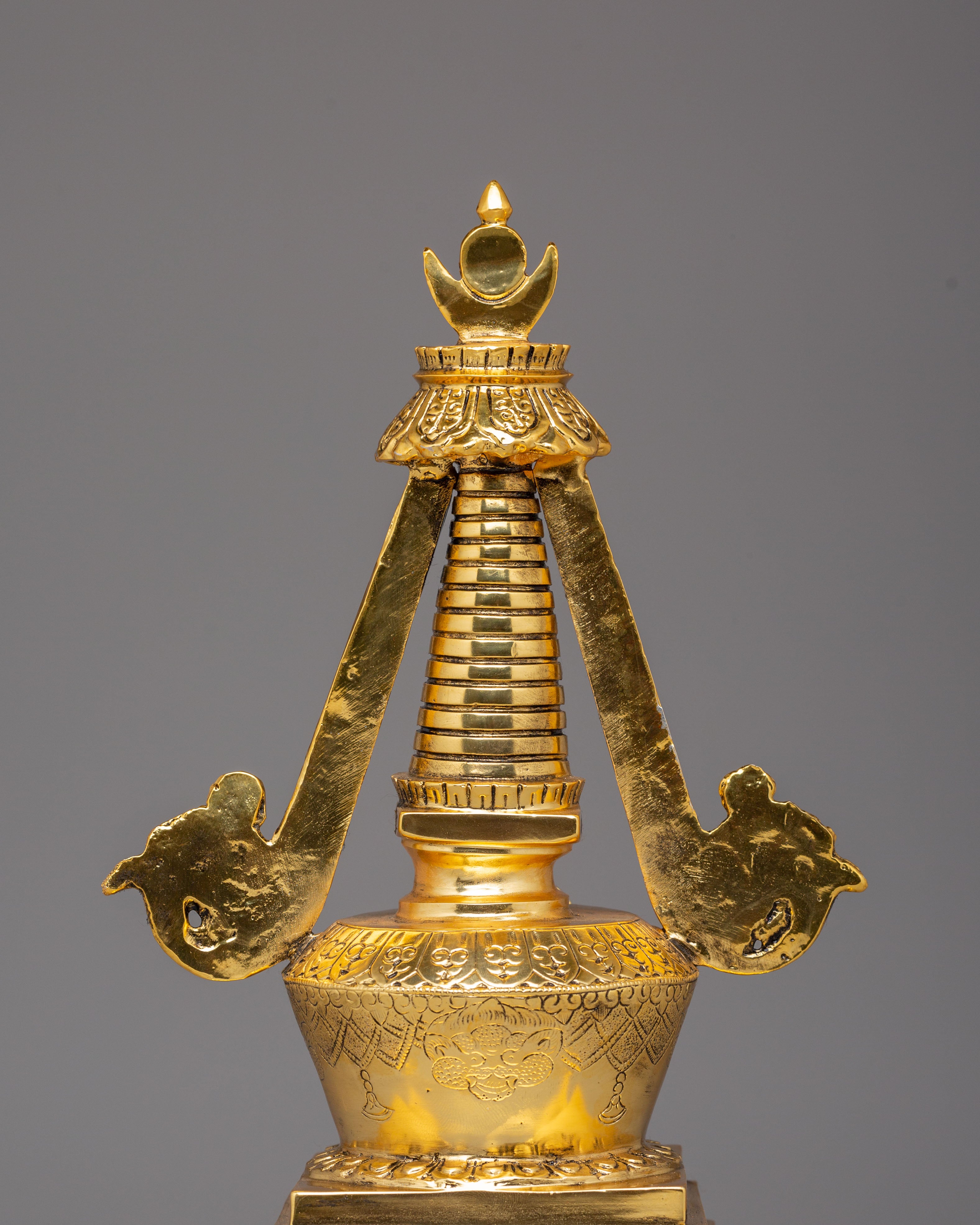Spiritual Enlightenment Stupa | Handmade Sacred Buddhist Shrine Decor
