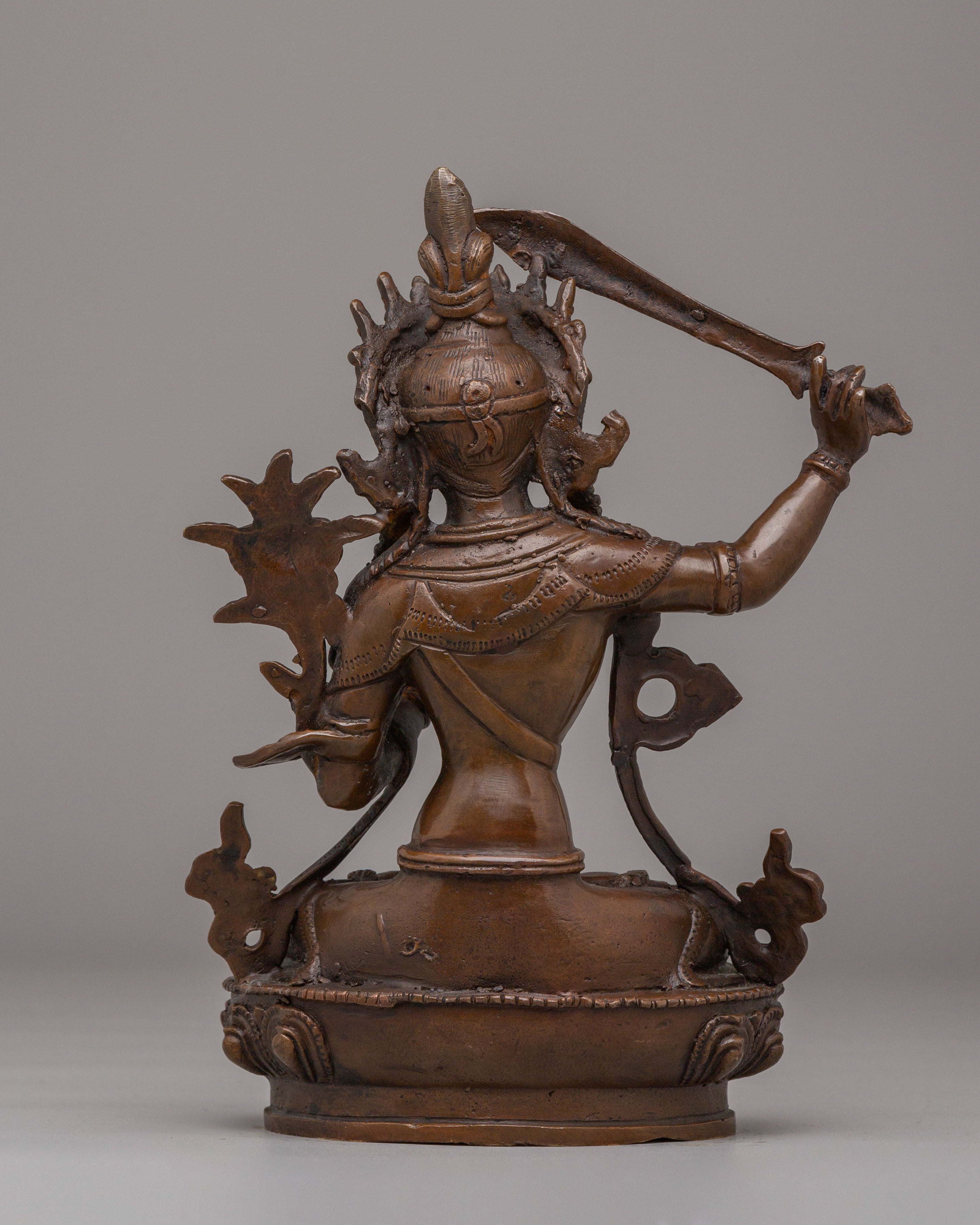 Tibetan Handmade Manjushri Statue | The Bodhisattva of Wisdom
