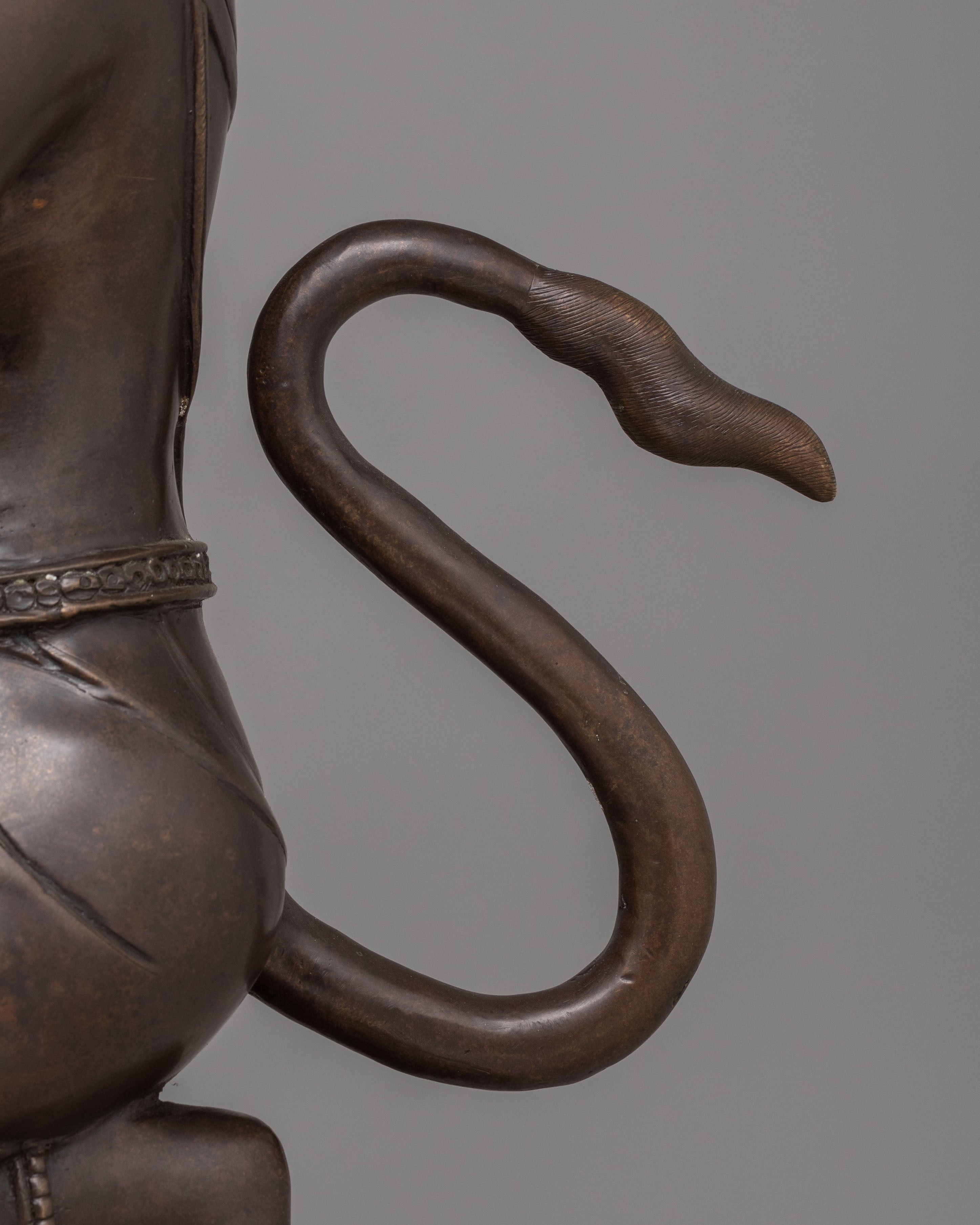 Sacred Handcrafted Hanuman Statue | Divine Bronze Hindu God Sculpture