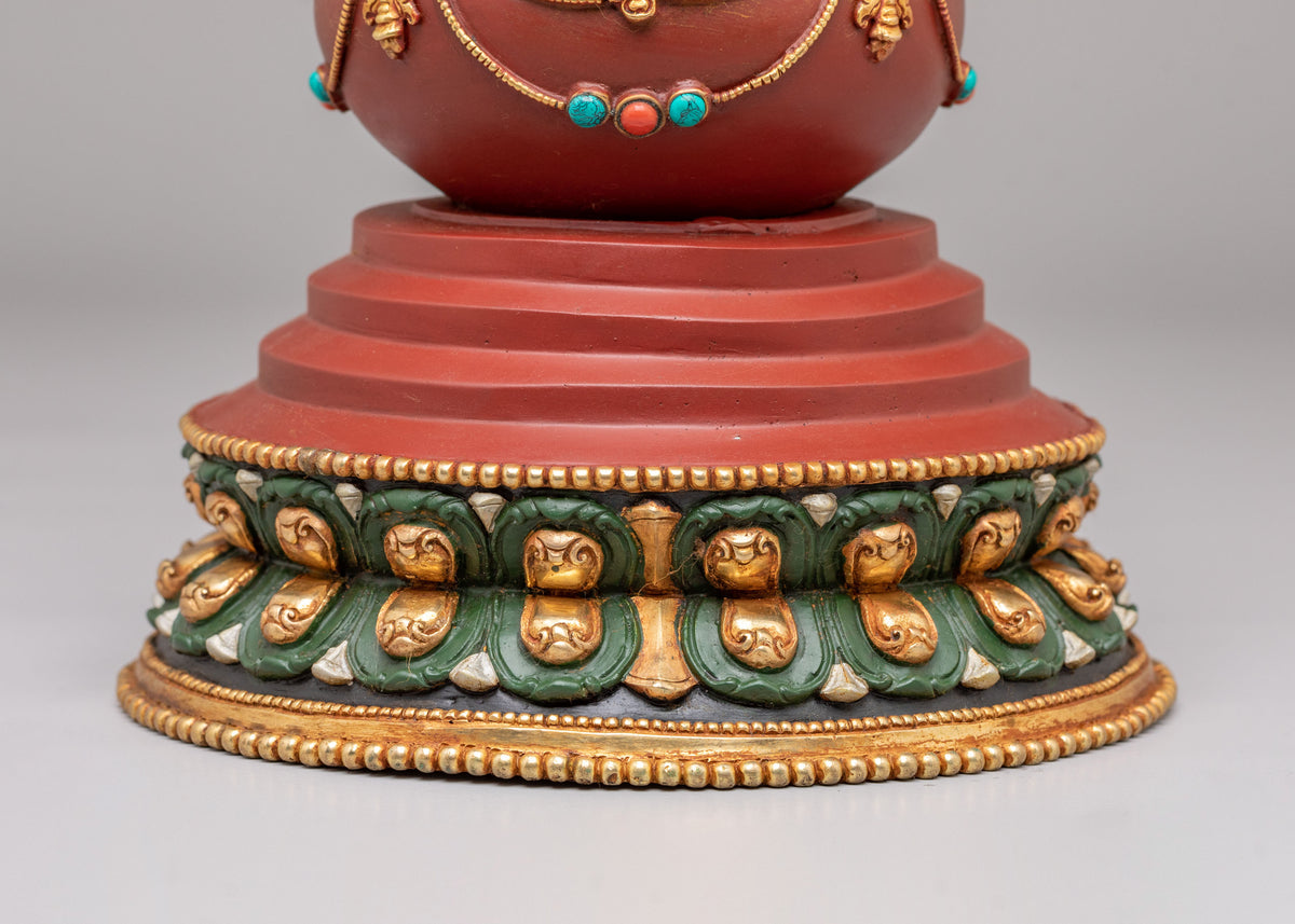 Traditional Altar Kadampa Chorten | Spiritual Decor for Meditation Spaces
