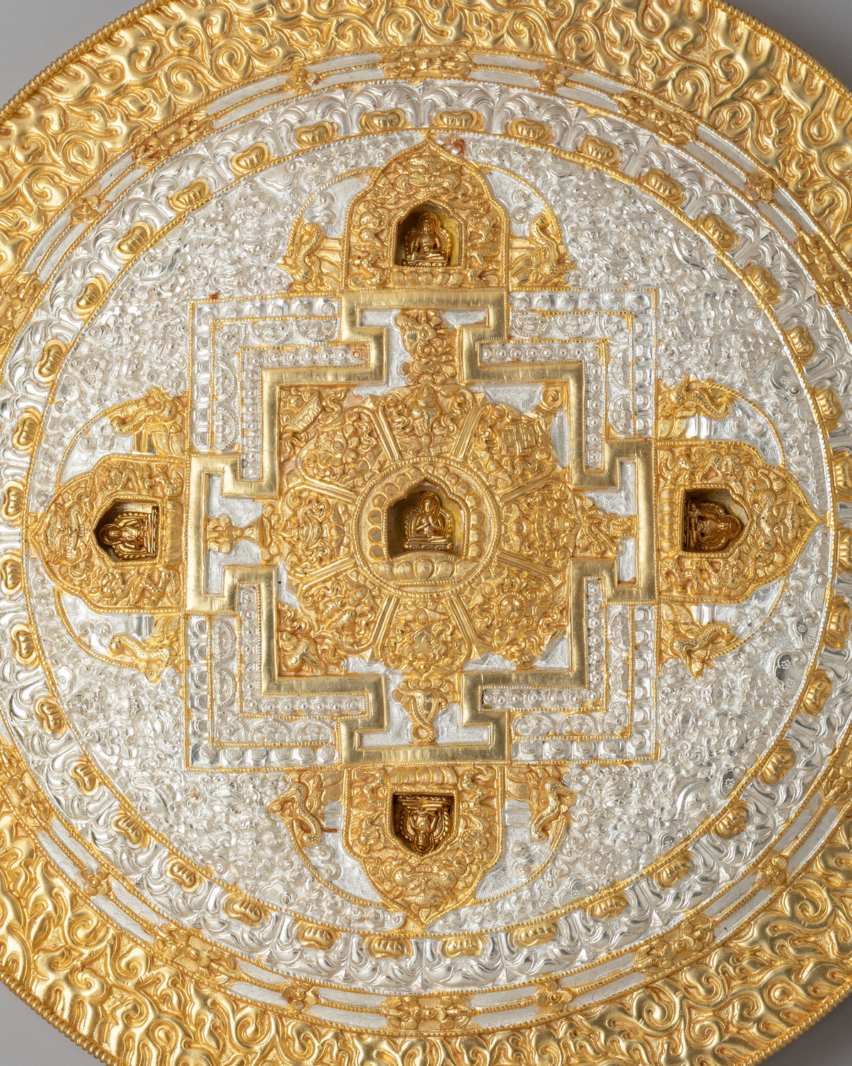 Pancha Buddha Mandala Wall Hanging | Spiritual Decor