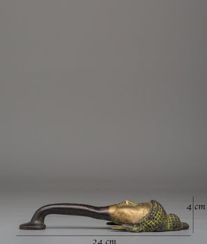 Handmade Buddha Door Handle | Spiritual Door Decor