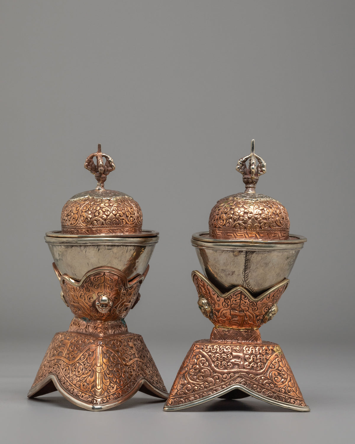 Sacred Kapala Set for Tantric Rituals | Ritual Vessels for Spiritual Practice