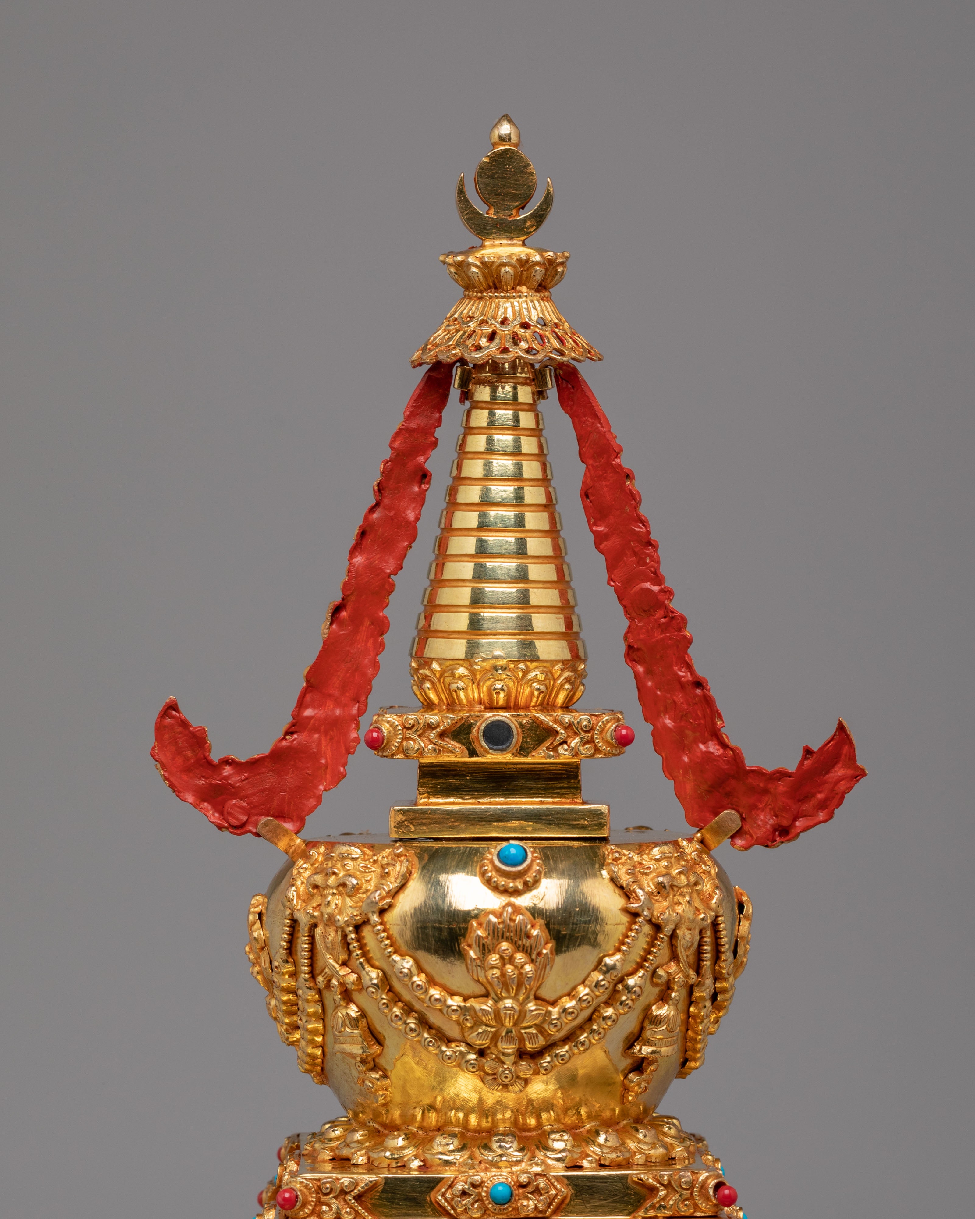 Handmade Enlightenment Ritual Stupa | Meditation Altar Decor