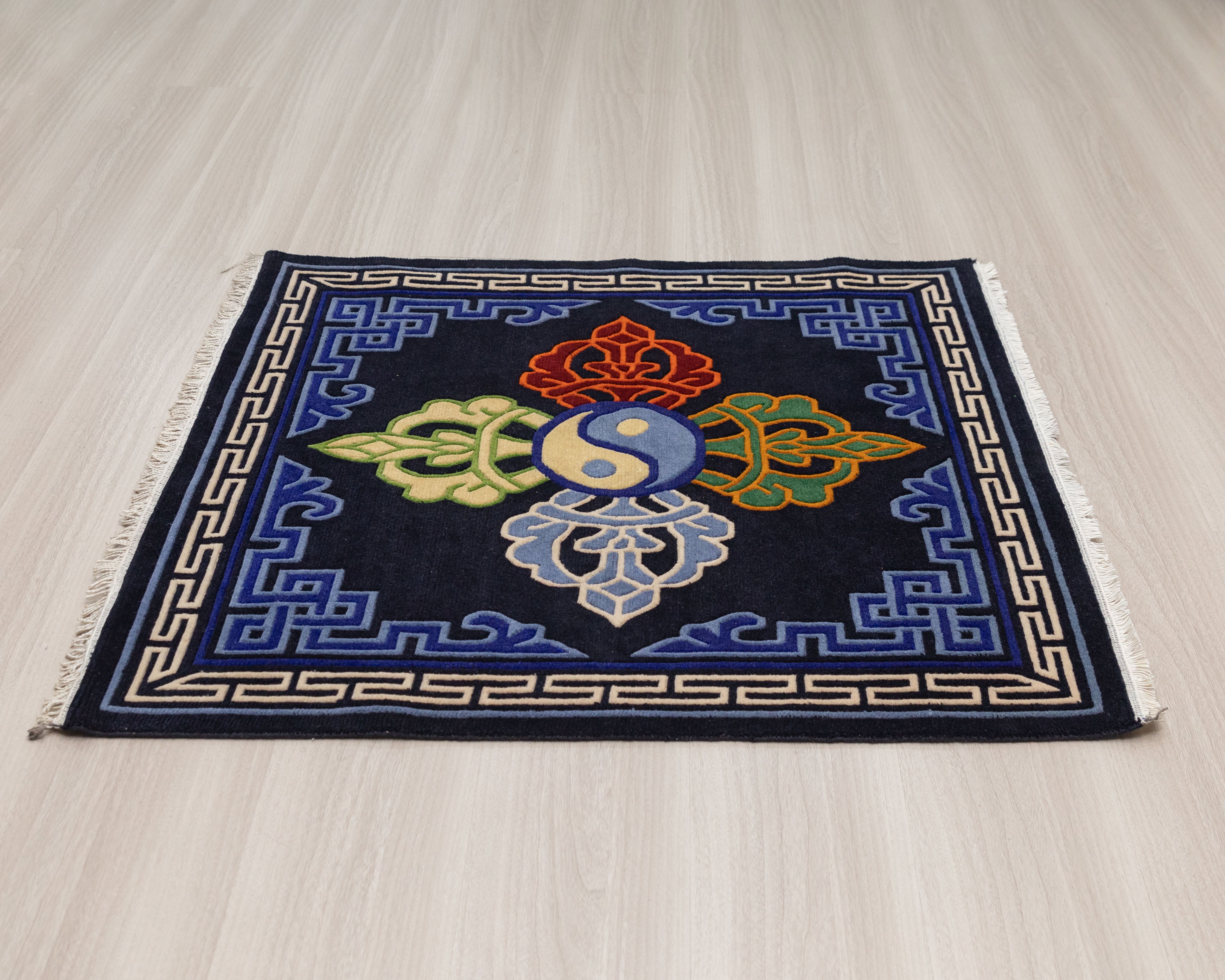 Handmade Tibetan Wool Rug |  Buddhist Art