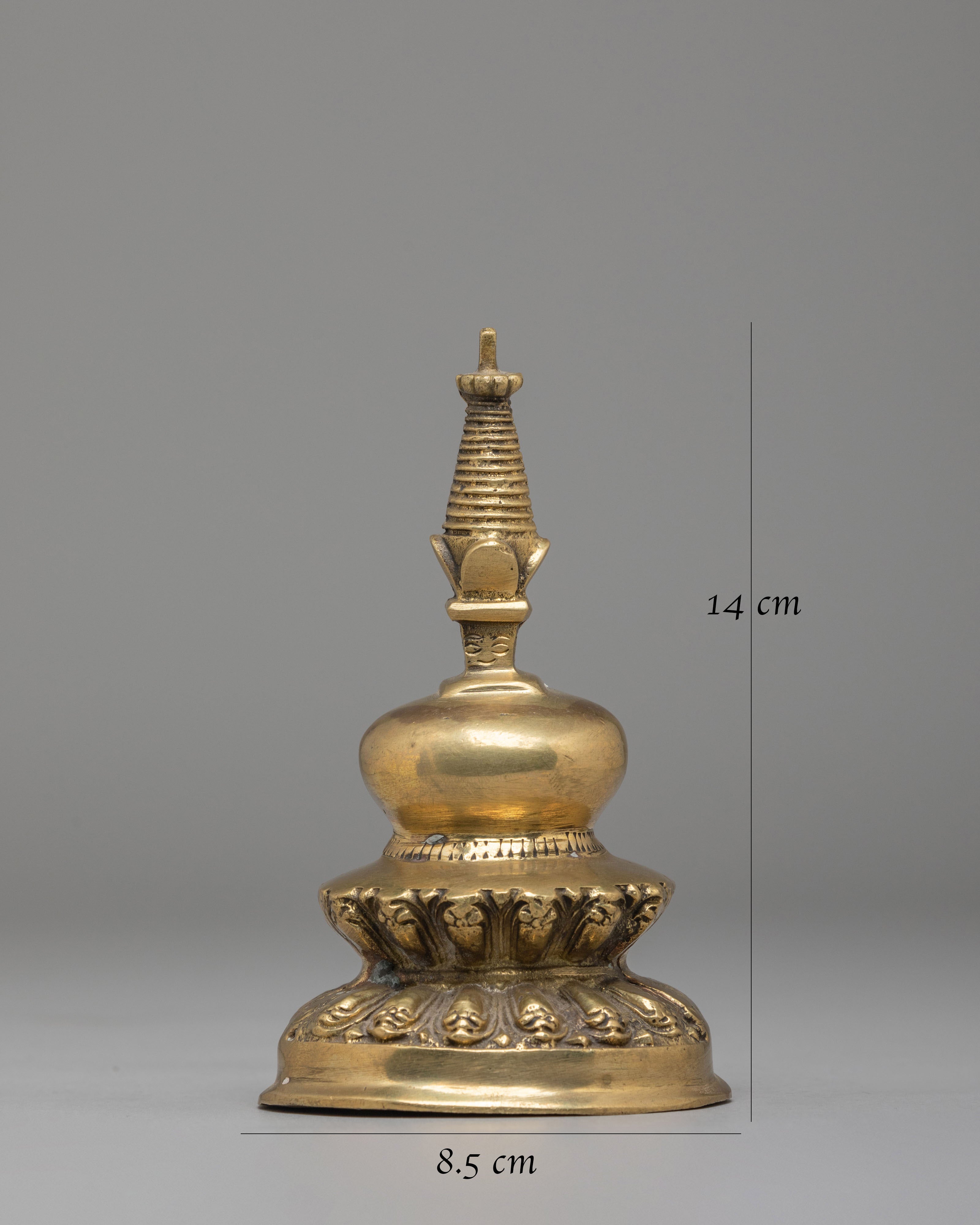 Handcrafted Buddhist Kadampa Stupa | Tibetan Symbol of Enlightenment