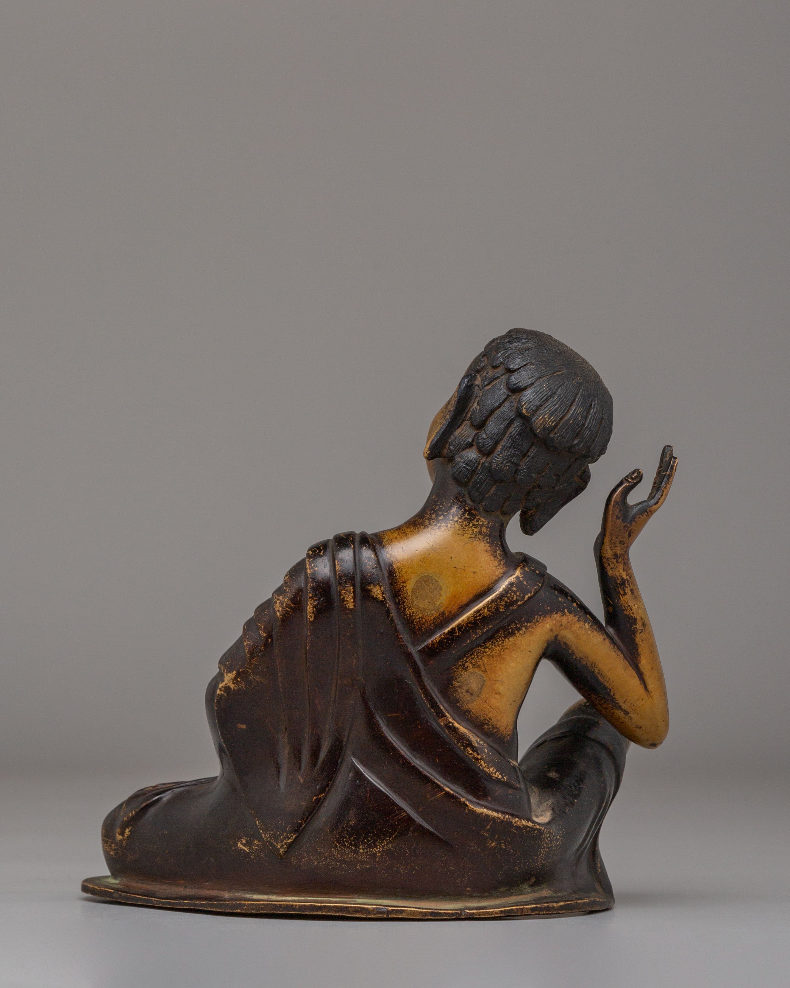 Buddhist Milarepa Yogi Statue | Handmade Copper Body Statue
