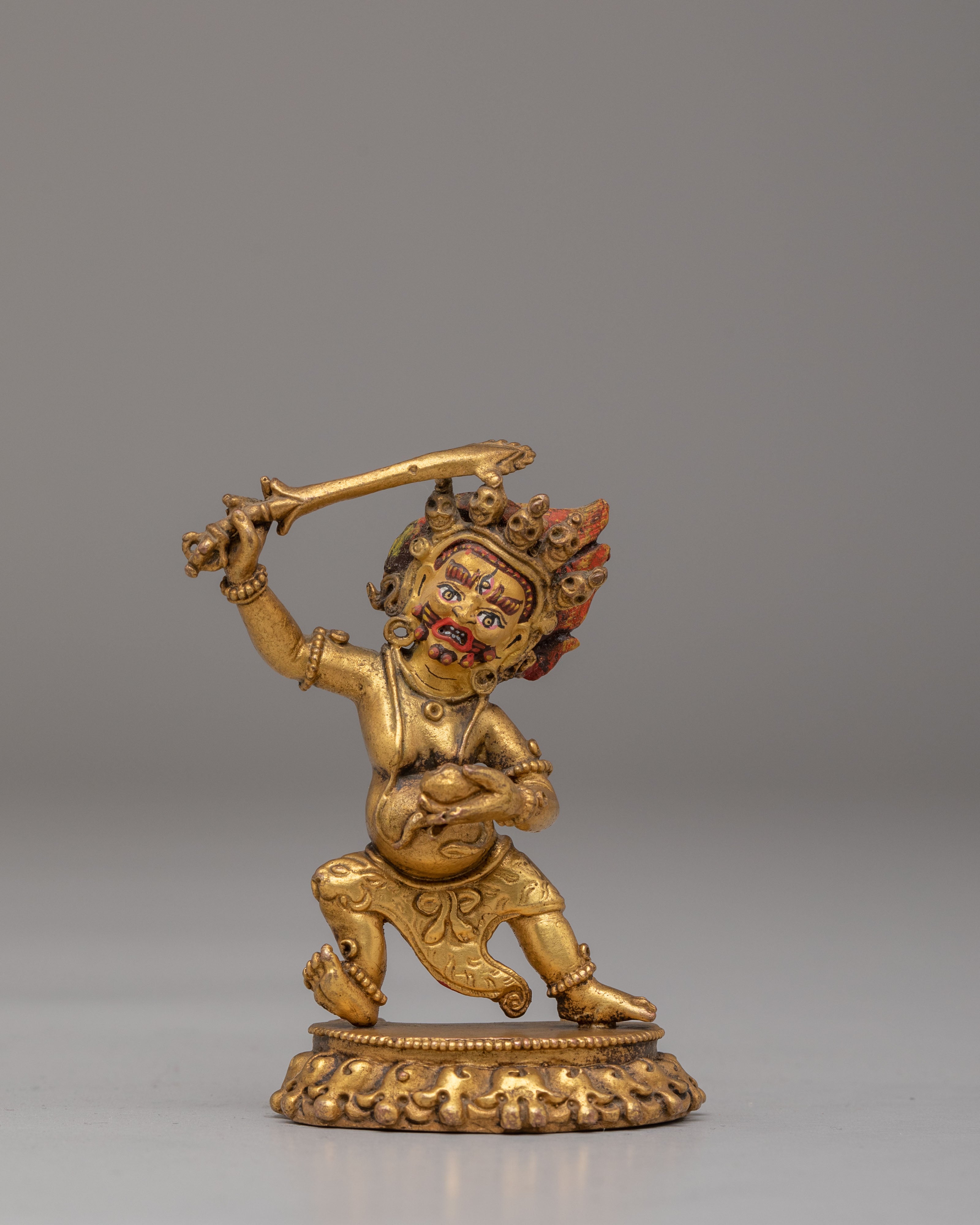 khadgapani Deity Sculpture | Tibetan Protector Statue
