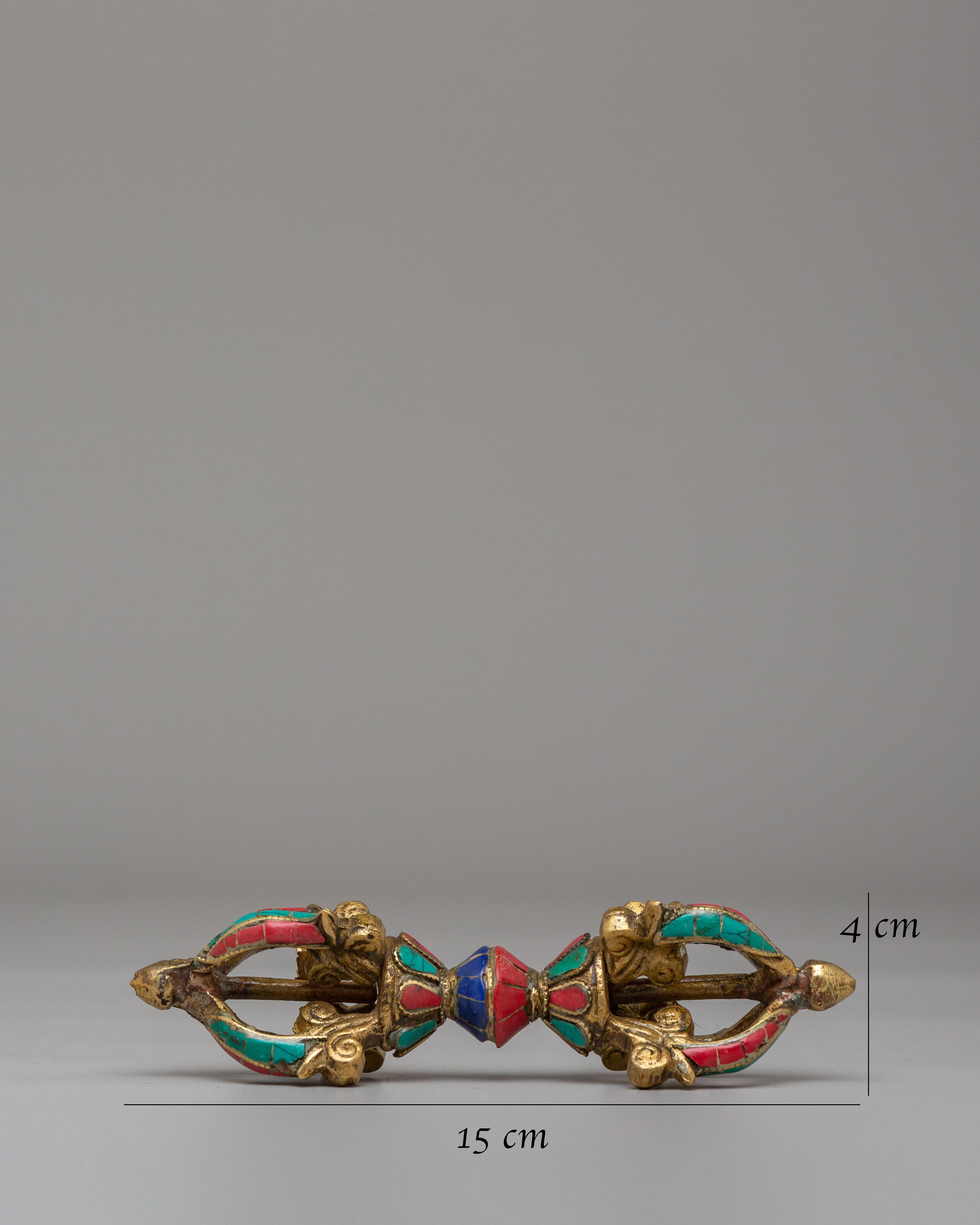 Buddhist Ritual Gemstone Vajra | Tibetan Dorje Symbol of Spiritual Power