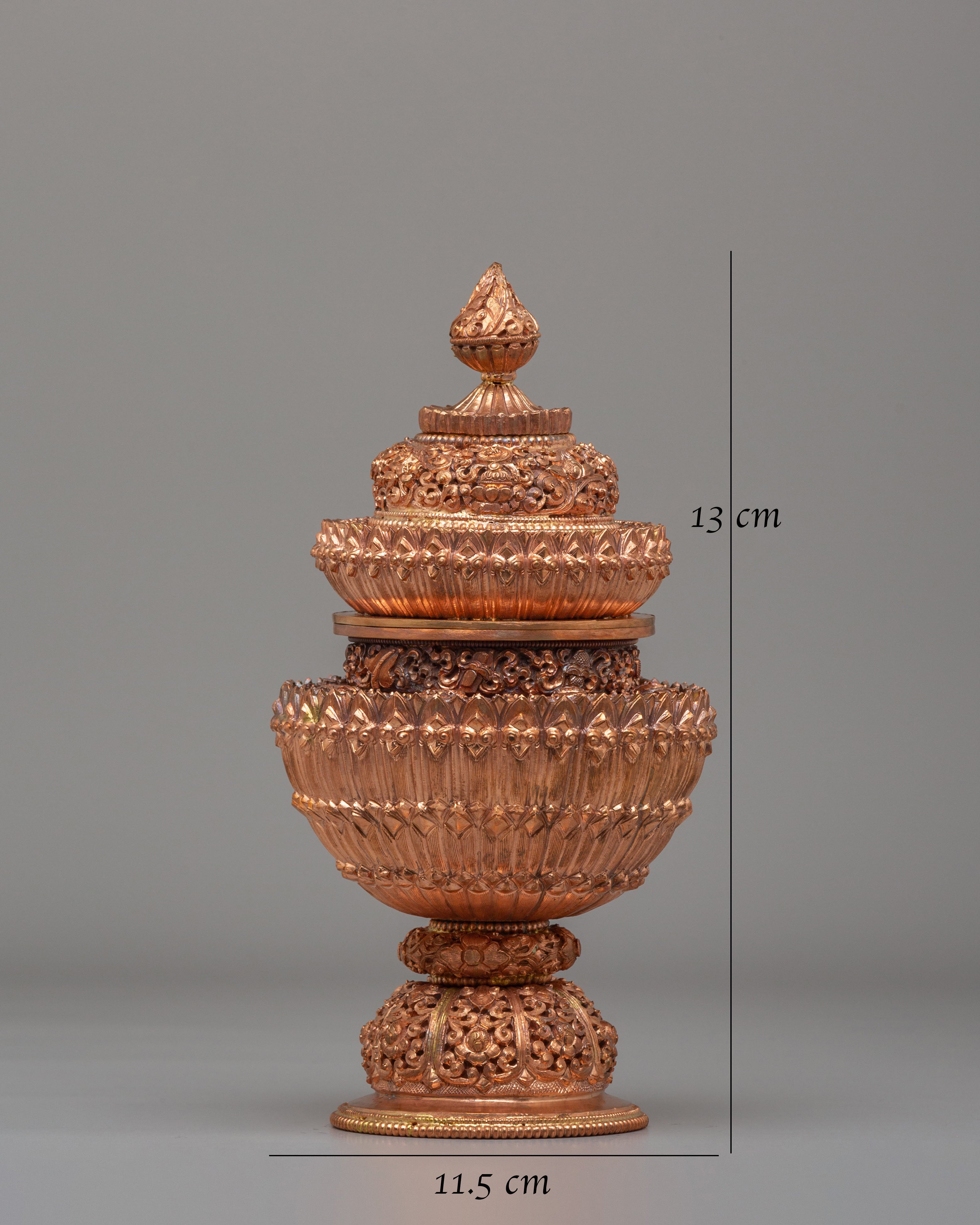 Handmade Dhupur Rice Pot | Tibetan Buddhist Ritual Vessel