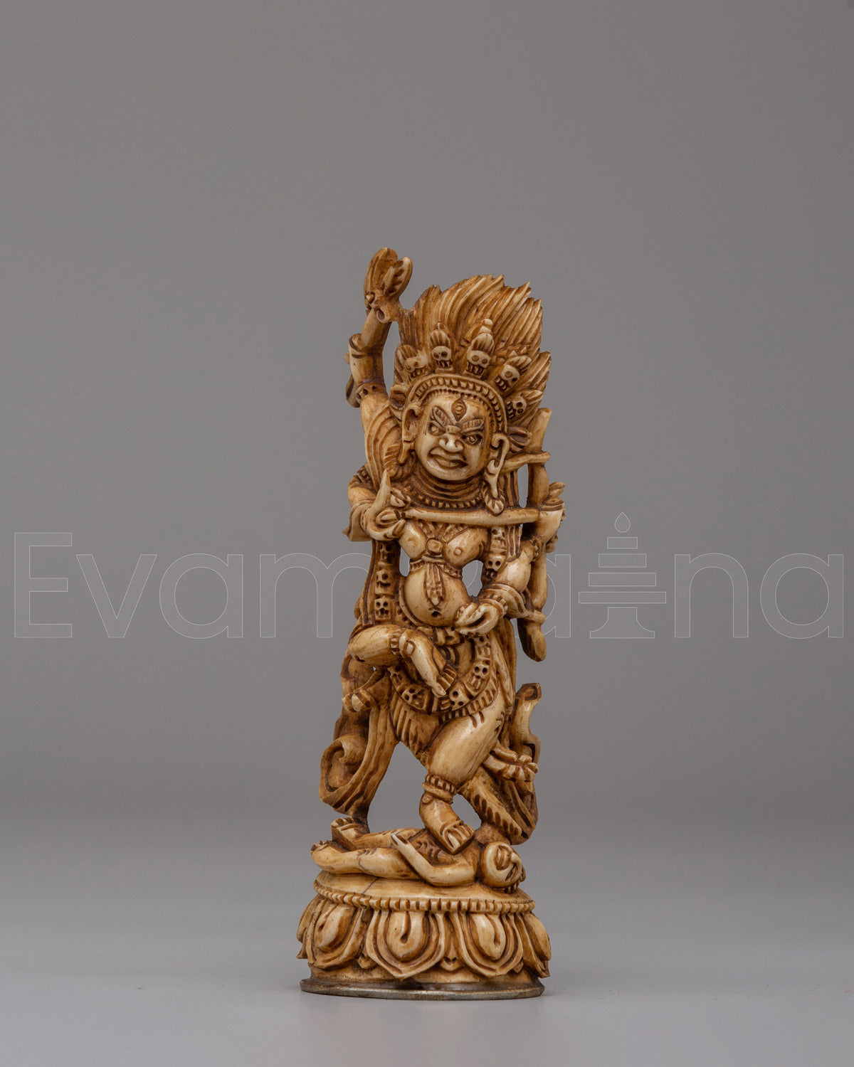 Handmade Mahakala Bone Sculpture 
