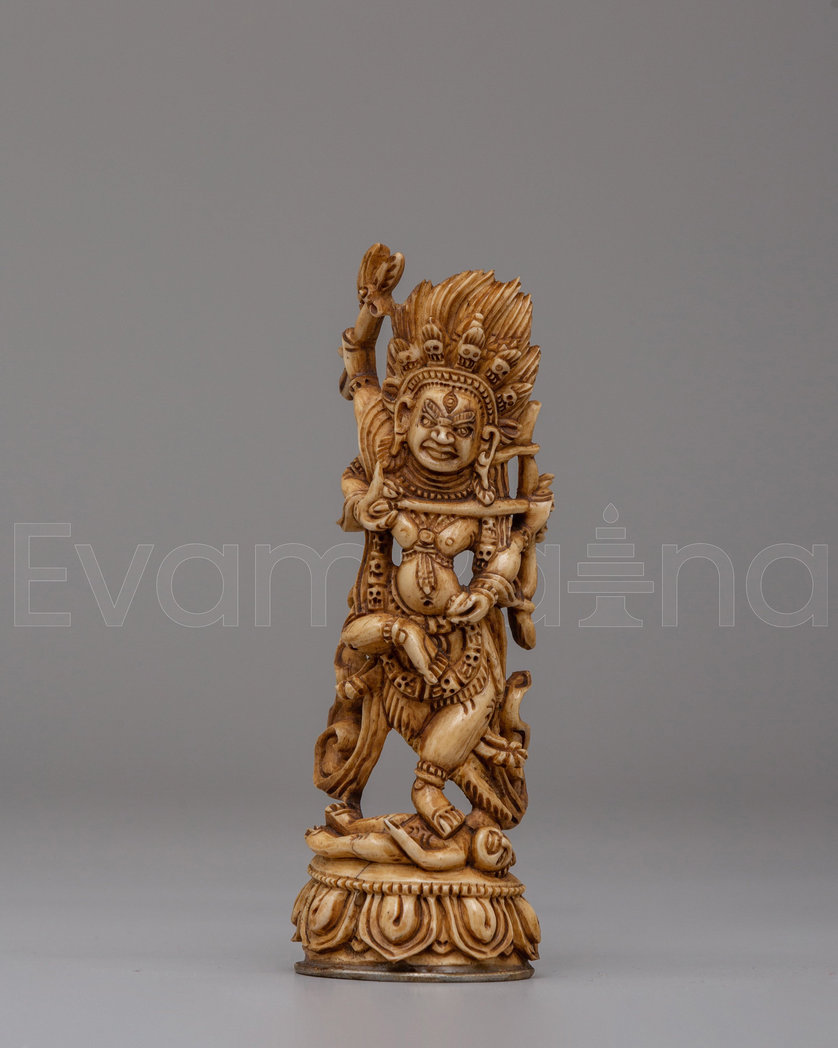 Handmade Mahakala Bone Sculpture 
