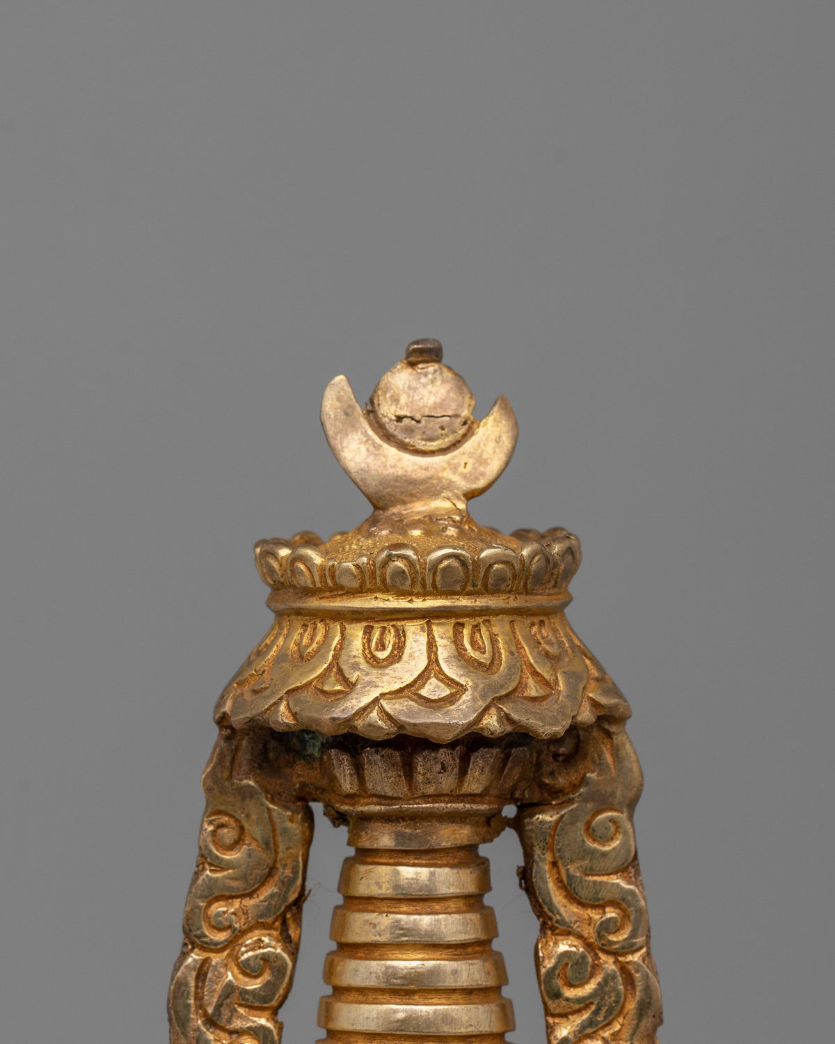 Traditional Altar Lotus Blossom Stupa | Tibetan Buddhist Decor