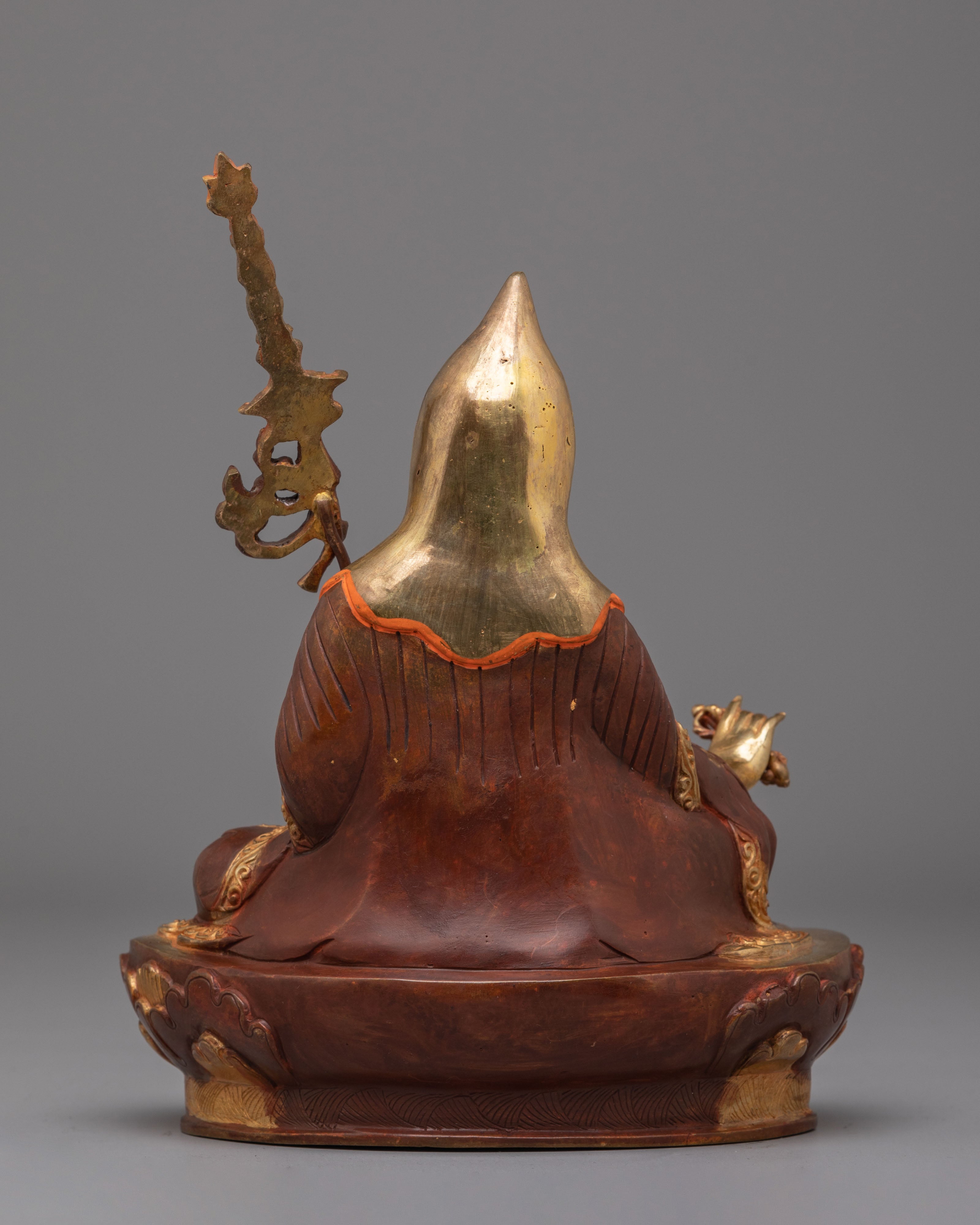 Guru Rinpoche Altar Statue | 24K Gold Plated Padmasambhava Statue