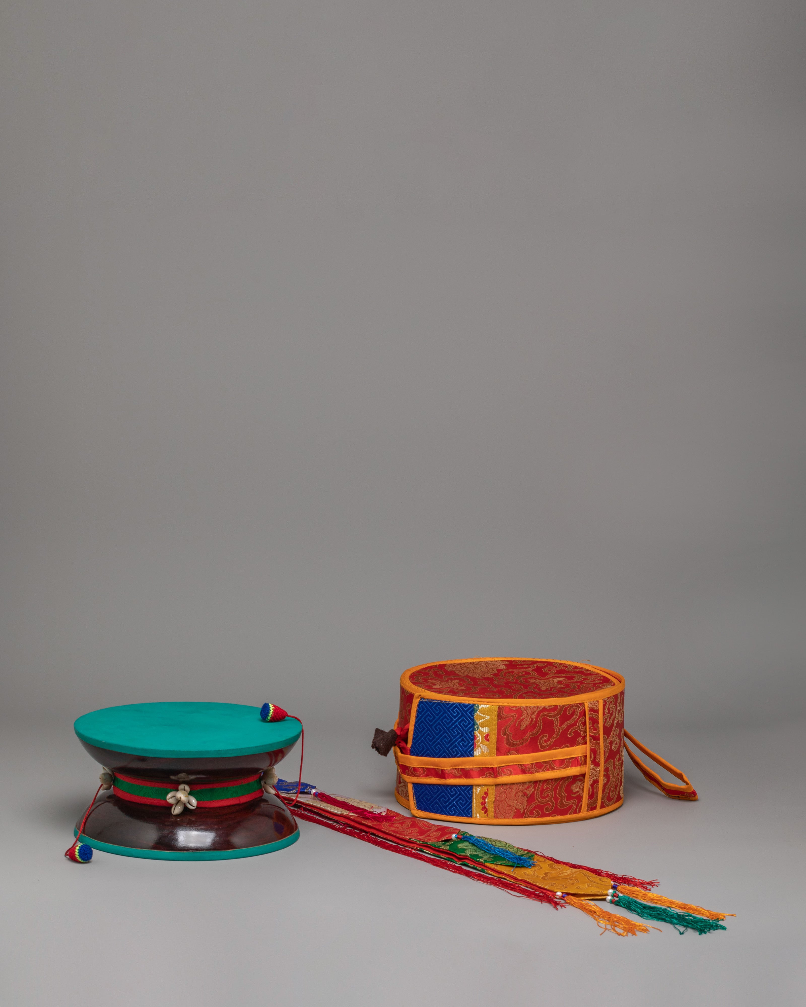 Sacred Vajrayana Damaru Instrument | Tibetan Buddhist Chod Drum