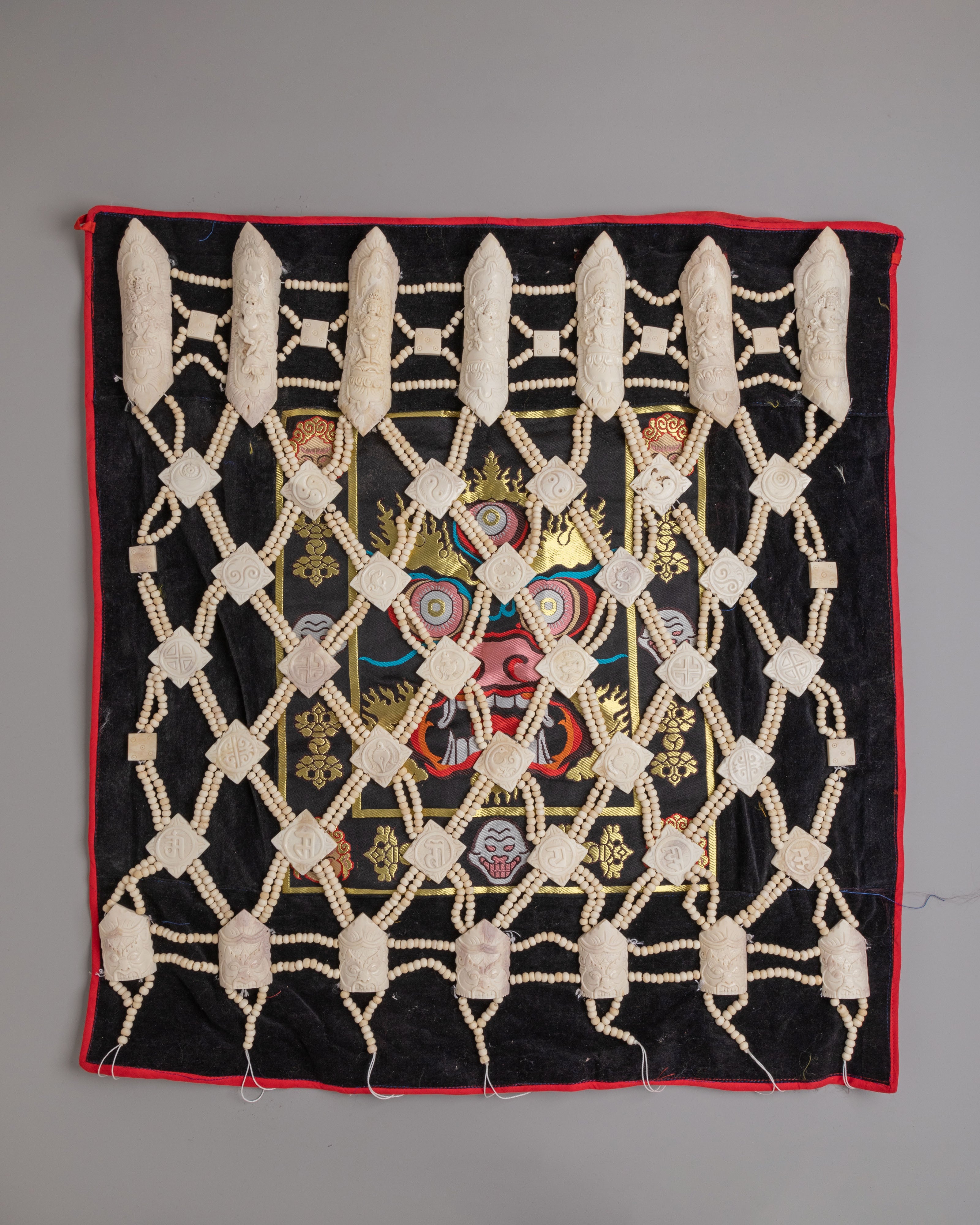 Handcrafted Ritual Guru Fabric | Five Dhyani Buddha Ceremonial Attire