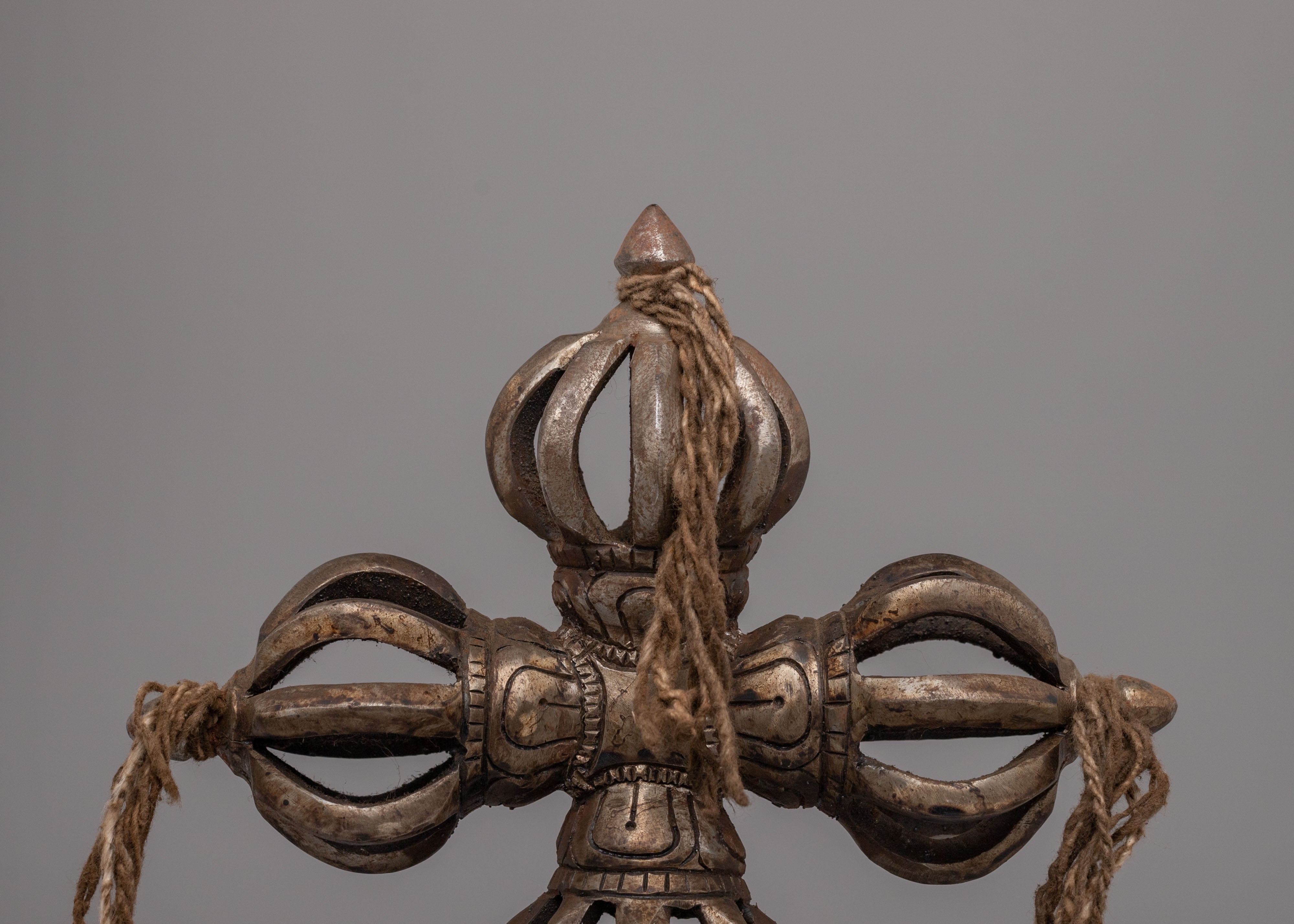 Bishwo Vajra With Stand | Handcrafted Iron Dorje