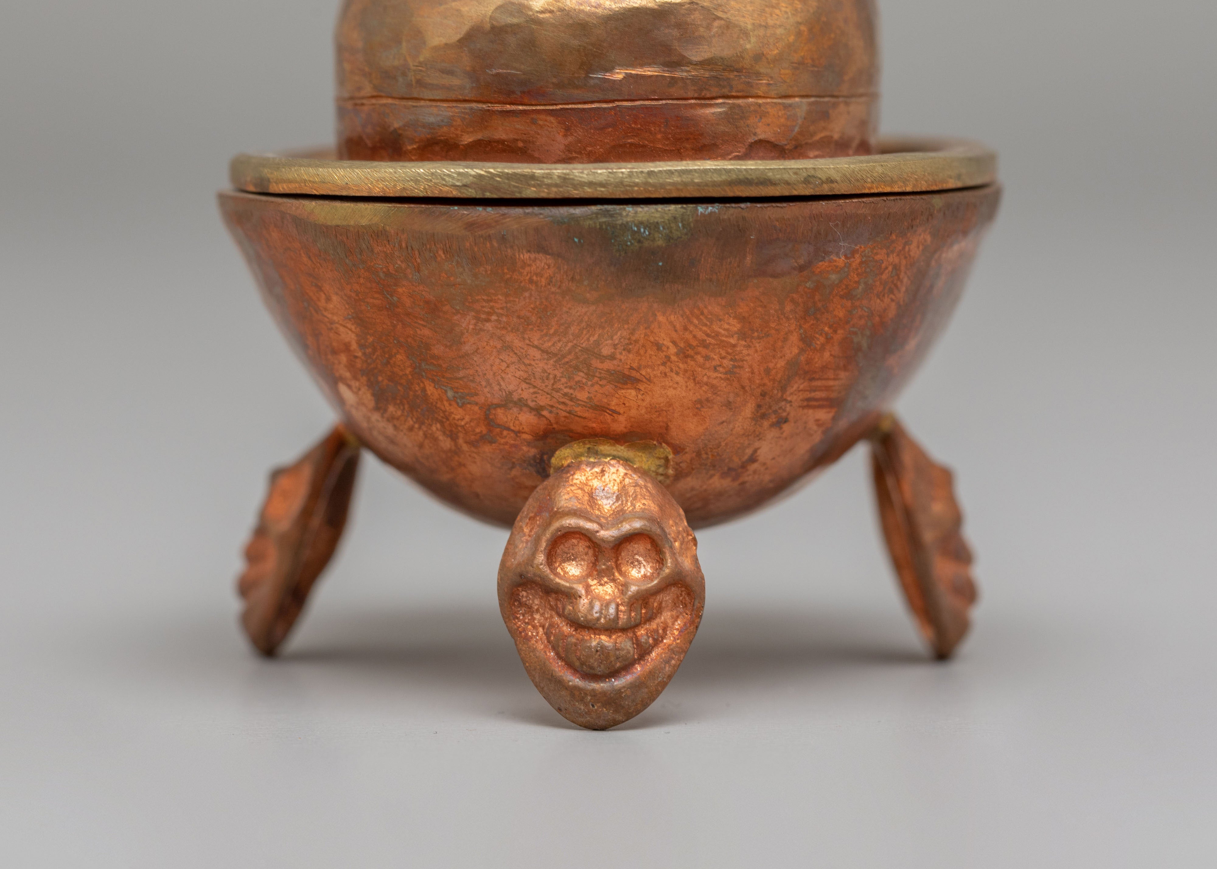 Spiritual Kapala Puja Vessel | Tibetan Buddhist Ritual Vessel