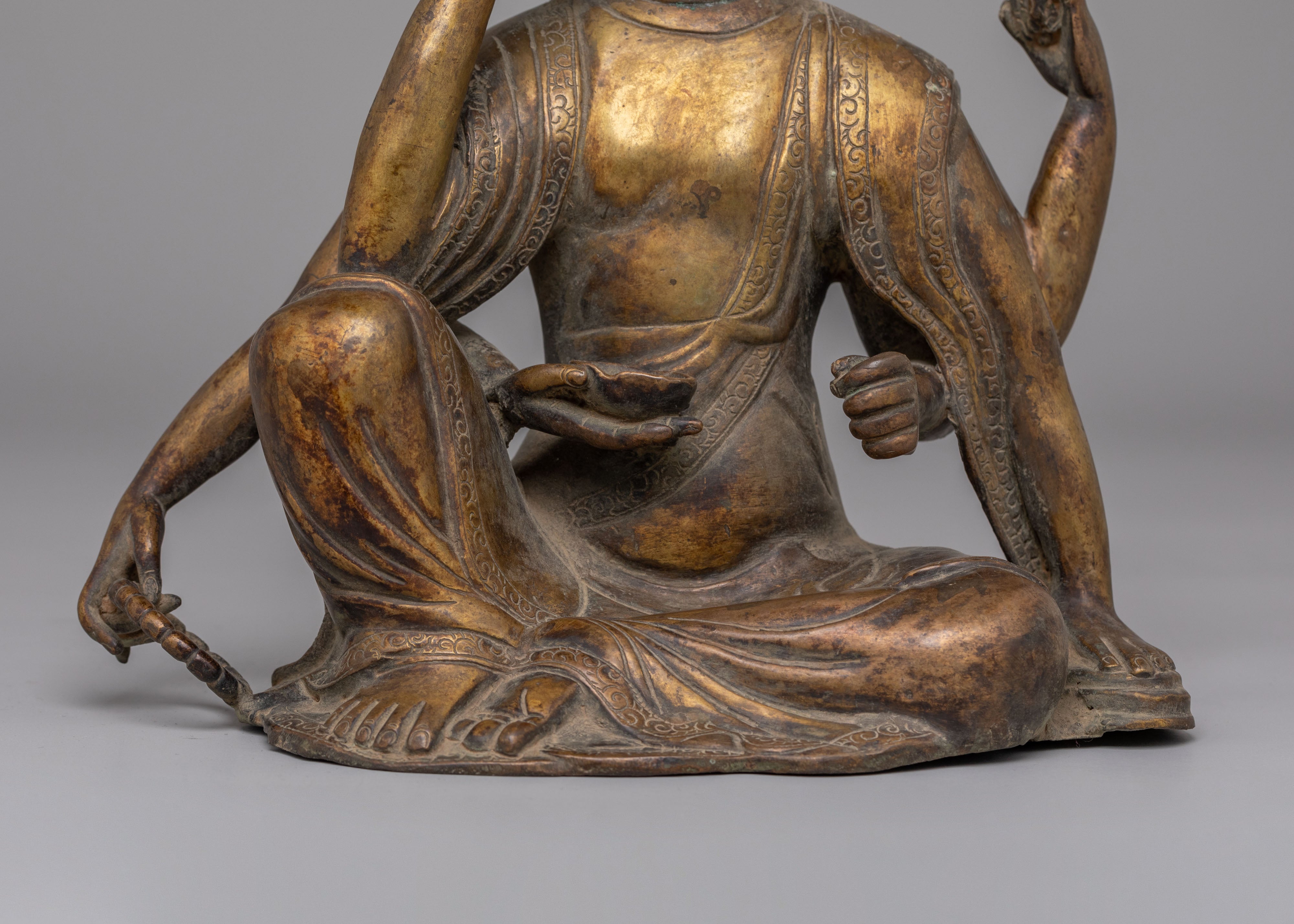 Sacred Nyoirin Kannon Statue | Buddhist Deity Figurine for Spiritual Decor